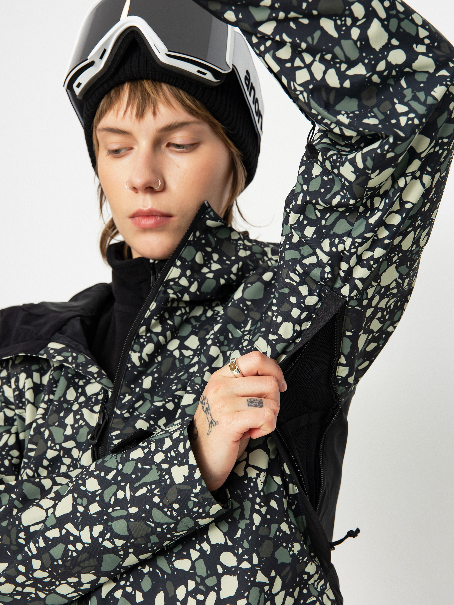 Damska Kurtka snowboardowa Burton Lalik (sediment/true black)