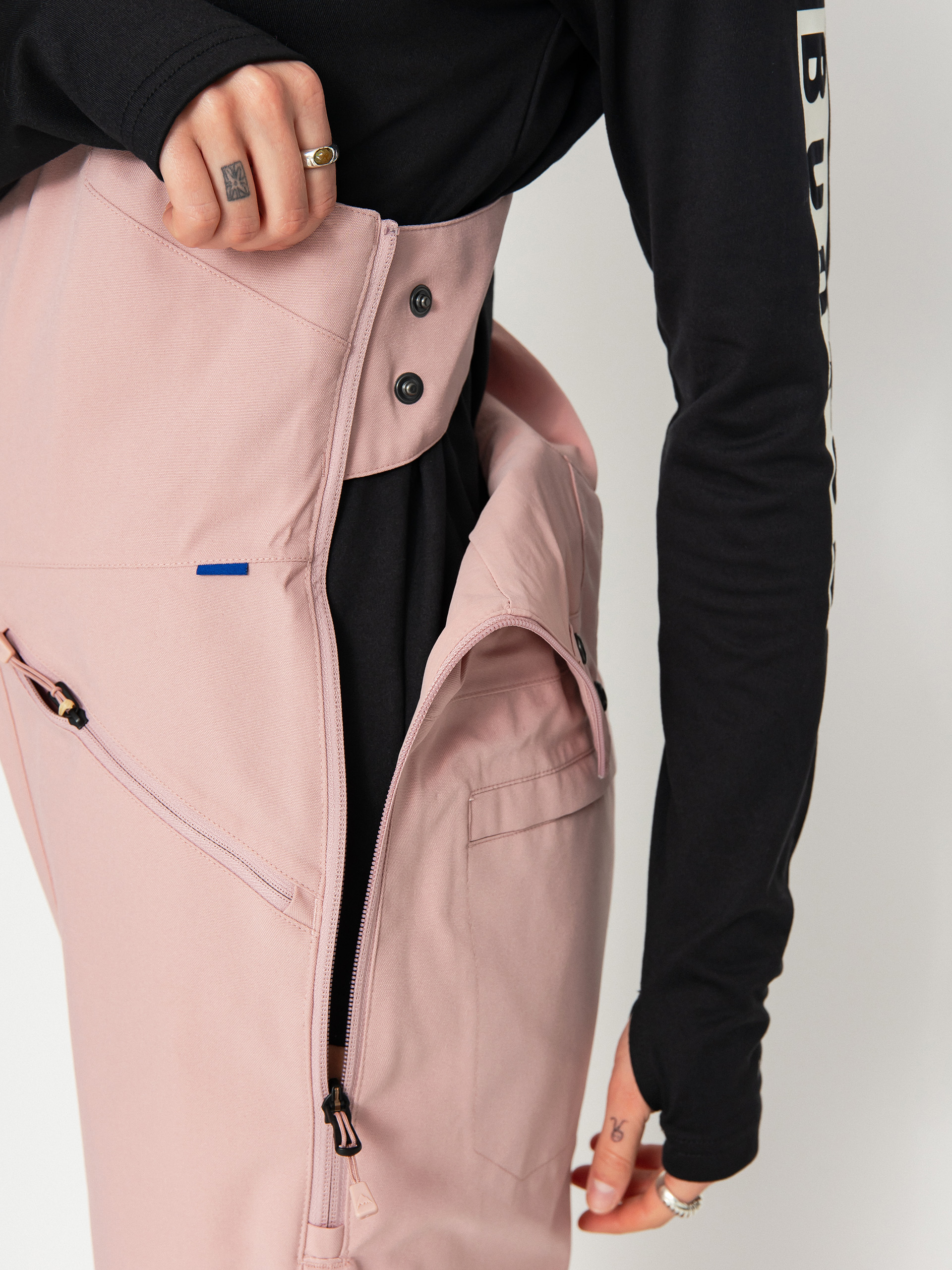 Damskie Spodnie snowboardowe Burton Reserve Stretch Bib (powder blush)