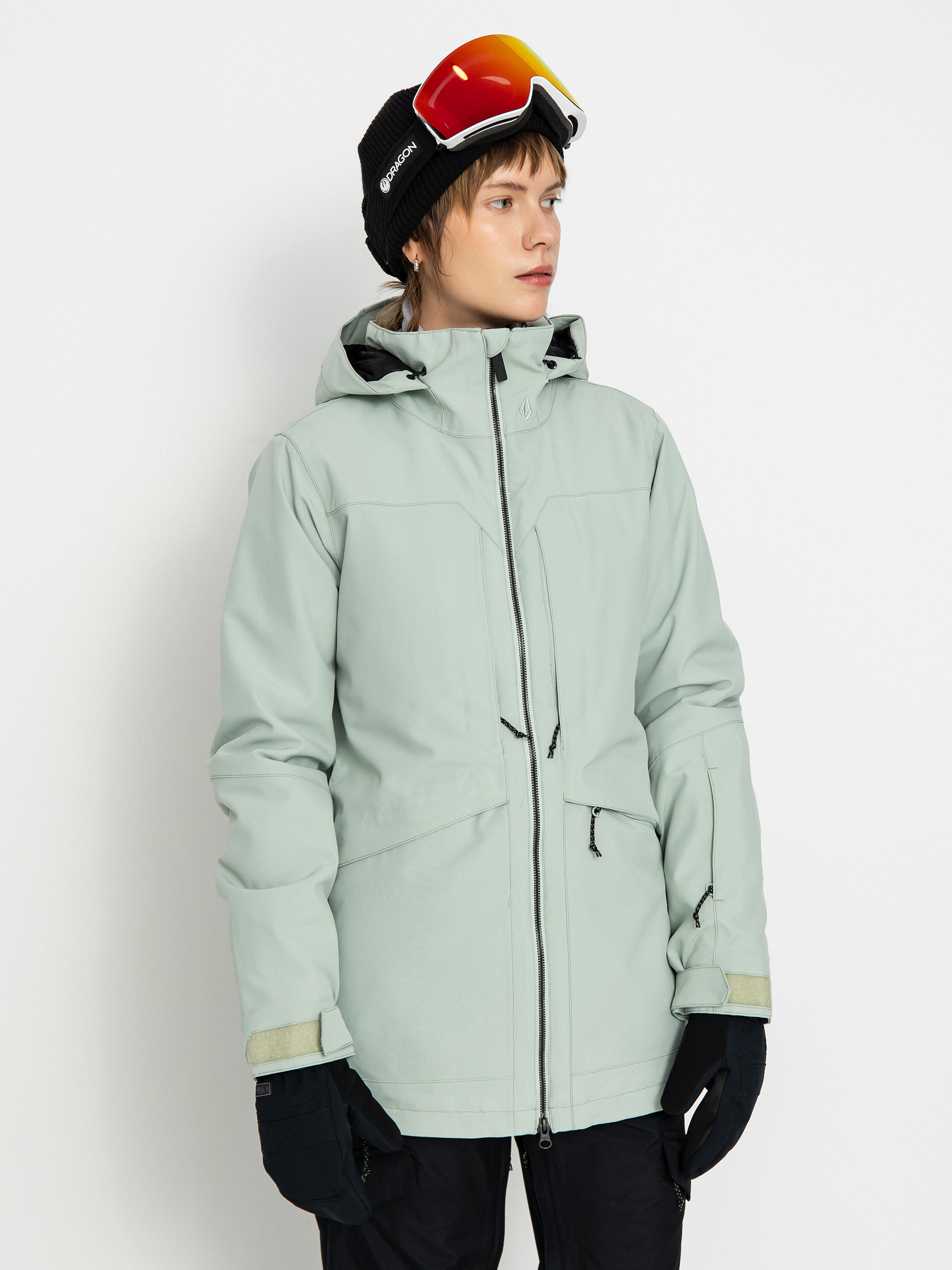 Kurtka snowboardowa Volcom Shelter 3D Stretch Wmn (sage frost)