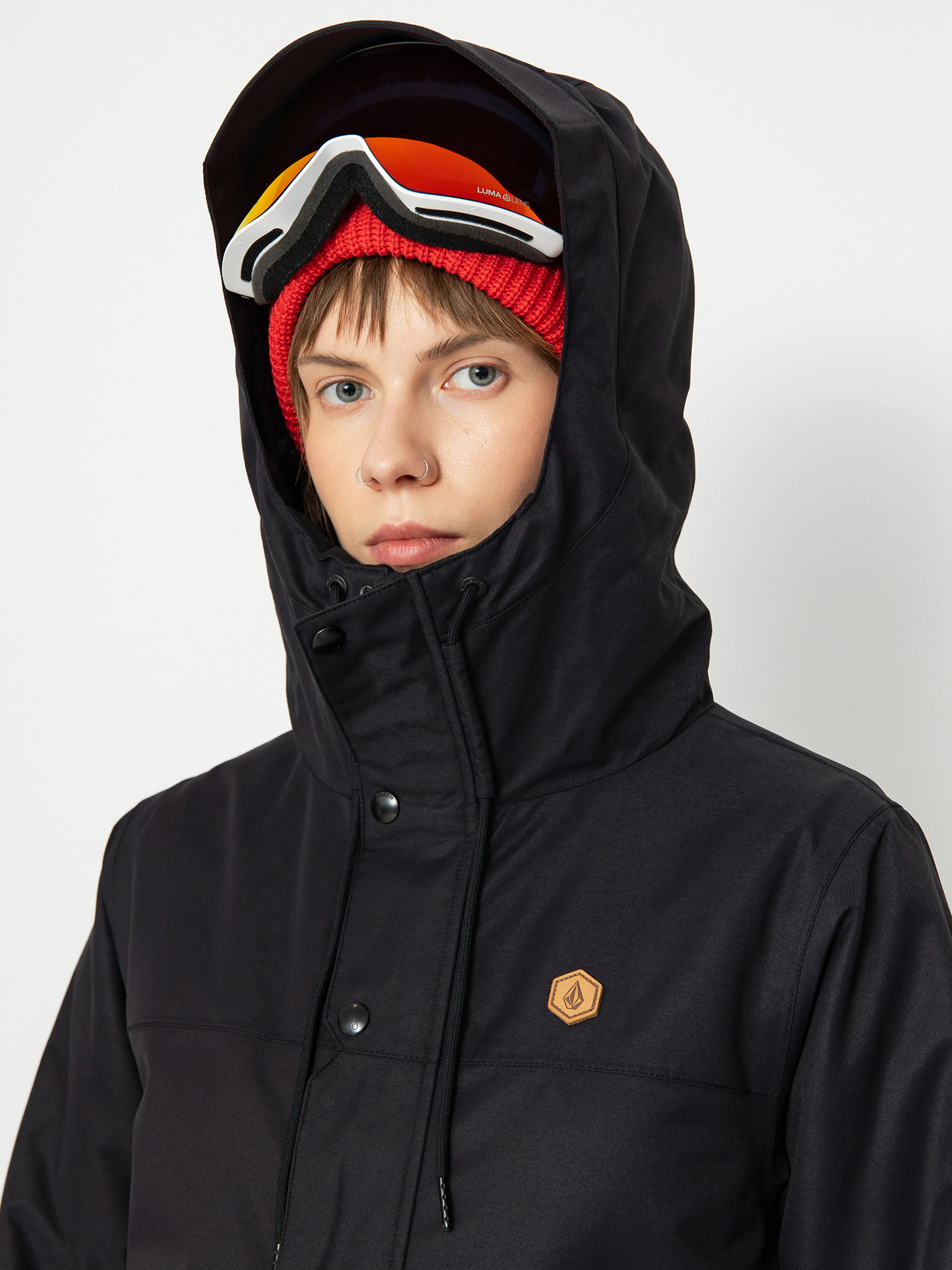 Damska Kurtka snowboardowa Volcom Bolt Ins (black)