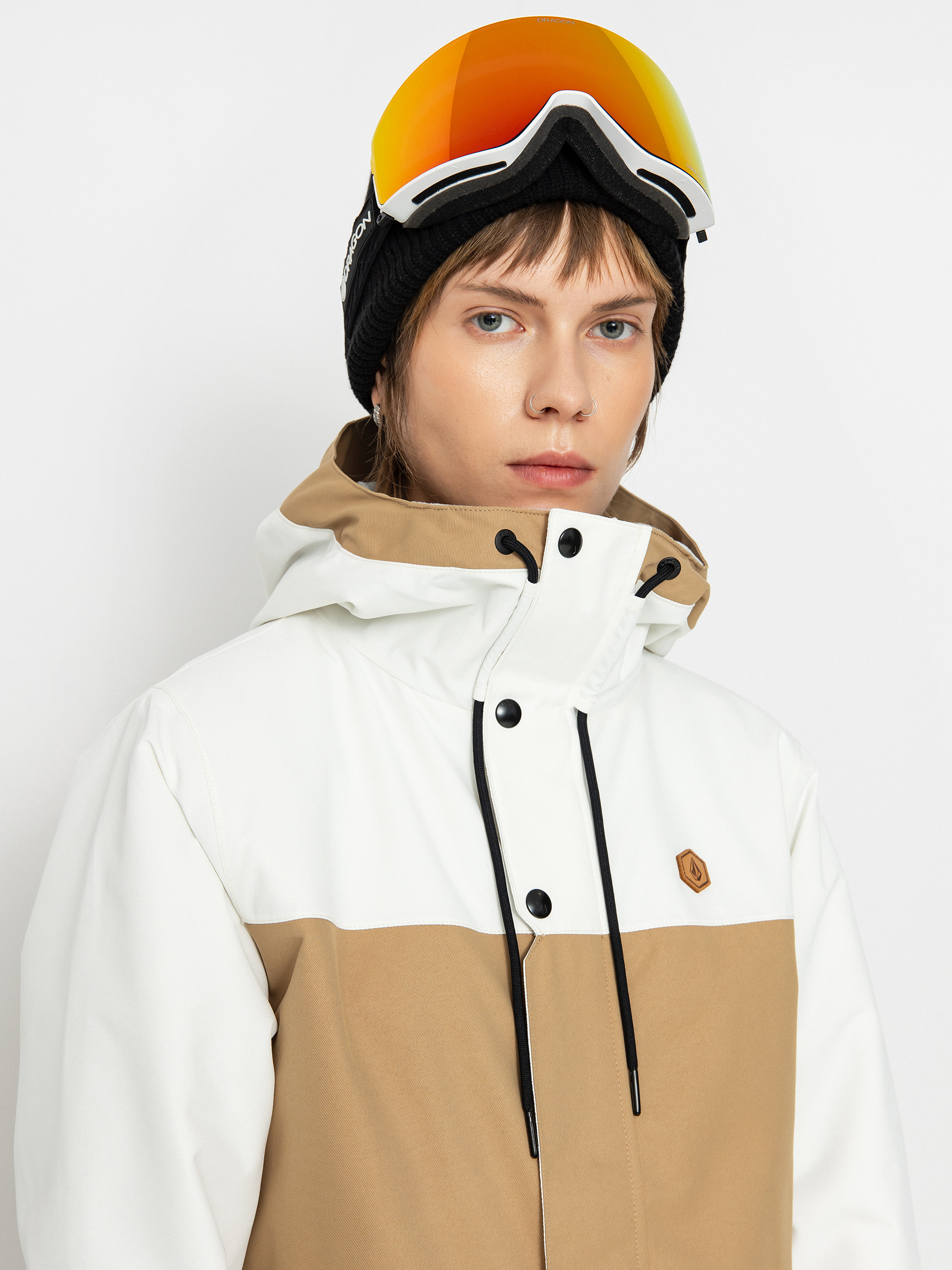 Damska Kurtka snowboardowa Volcom Bolt Ins (dark khaki)