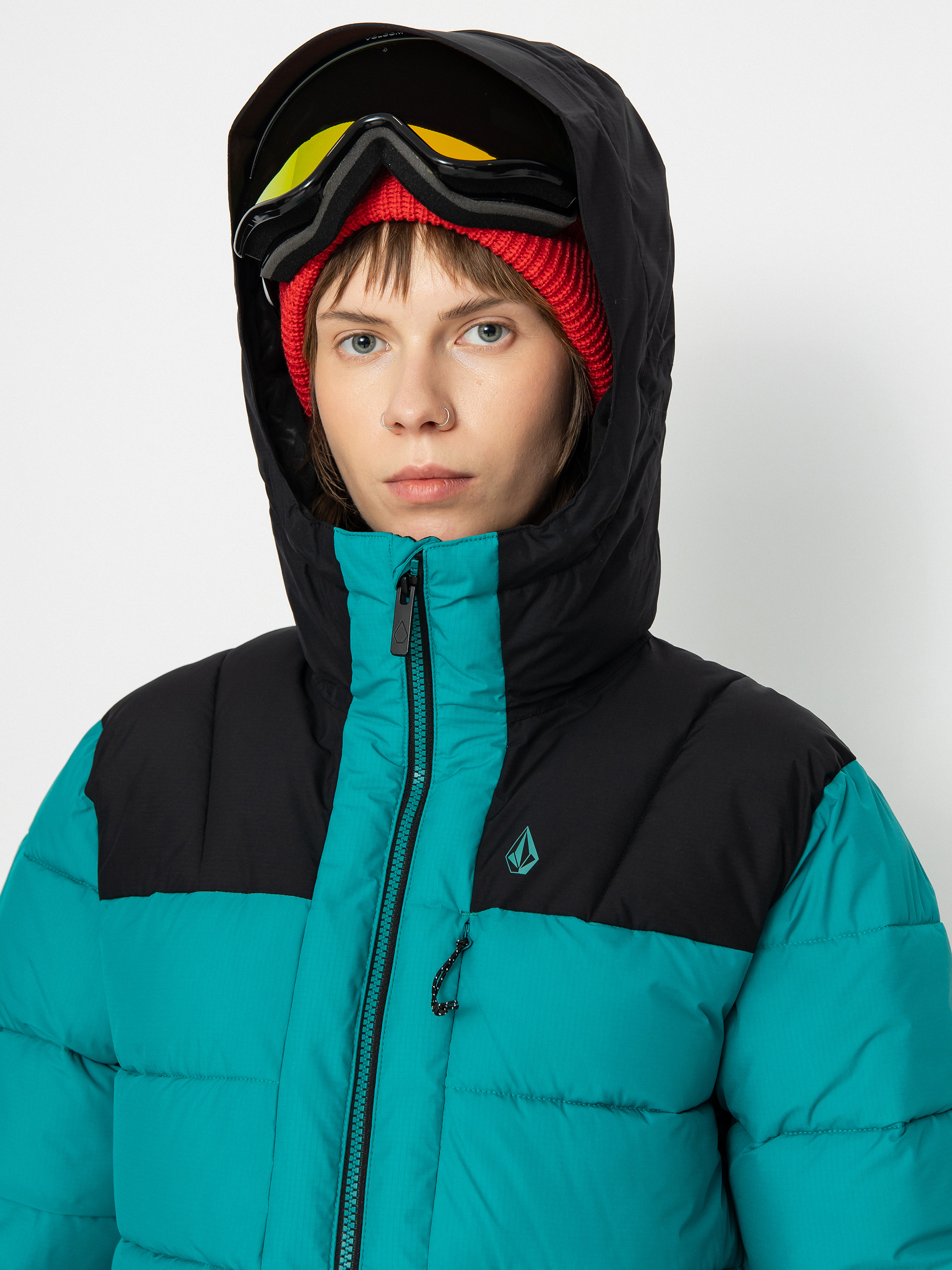 Damska Kurtka snowboardowa Volcom Puffleup (vibrant green)
