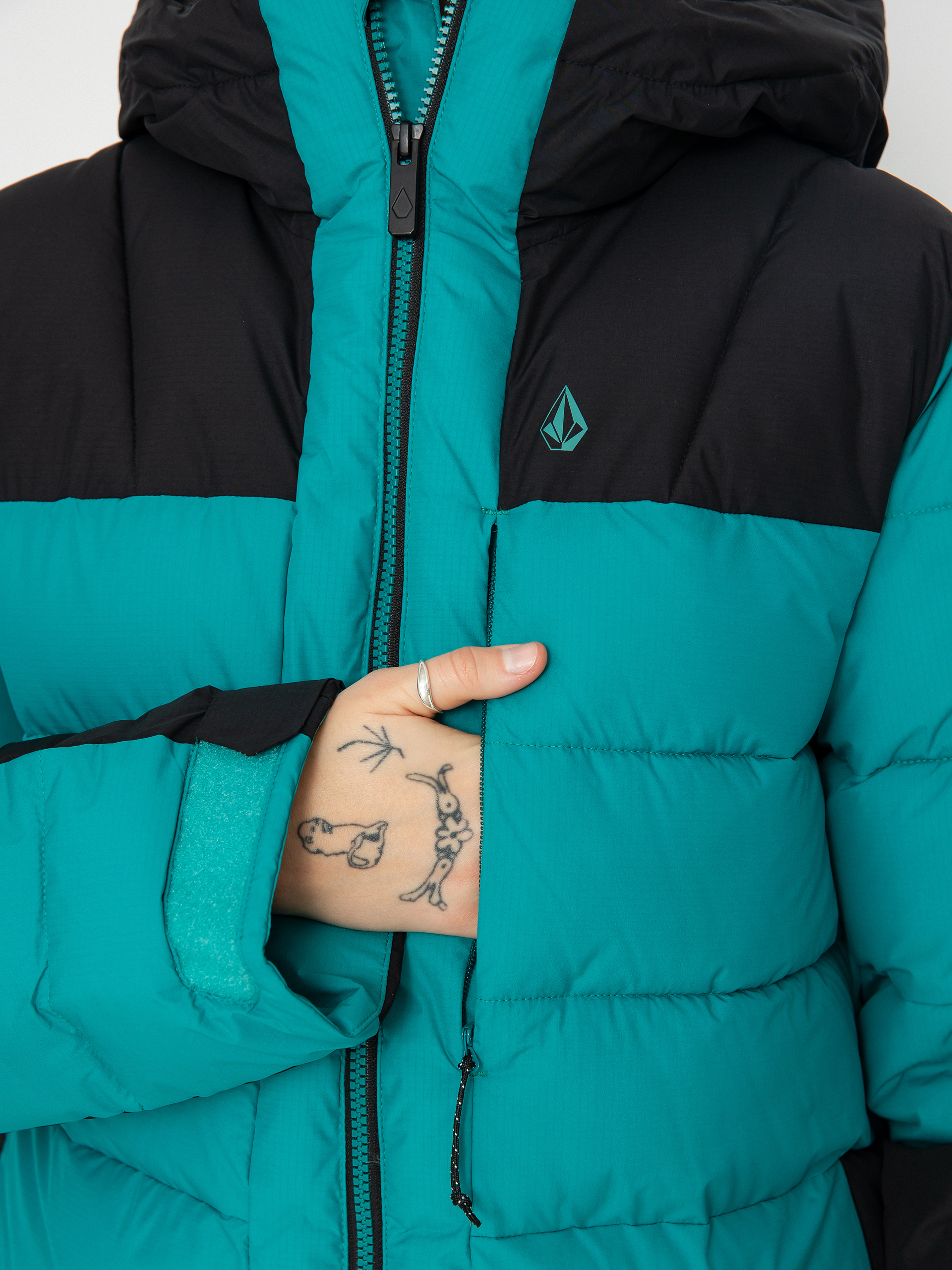 Damska Kurtka snowboardowa Volcom Puffleup (vibrant green)