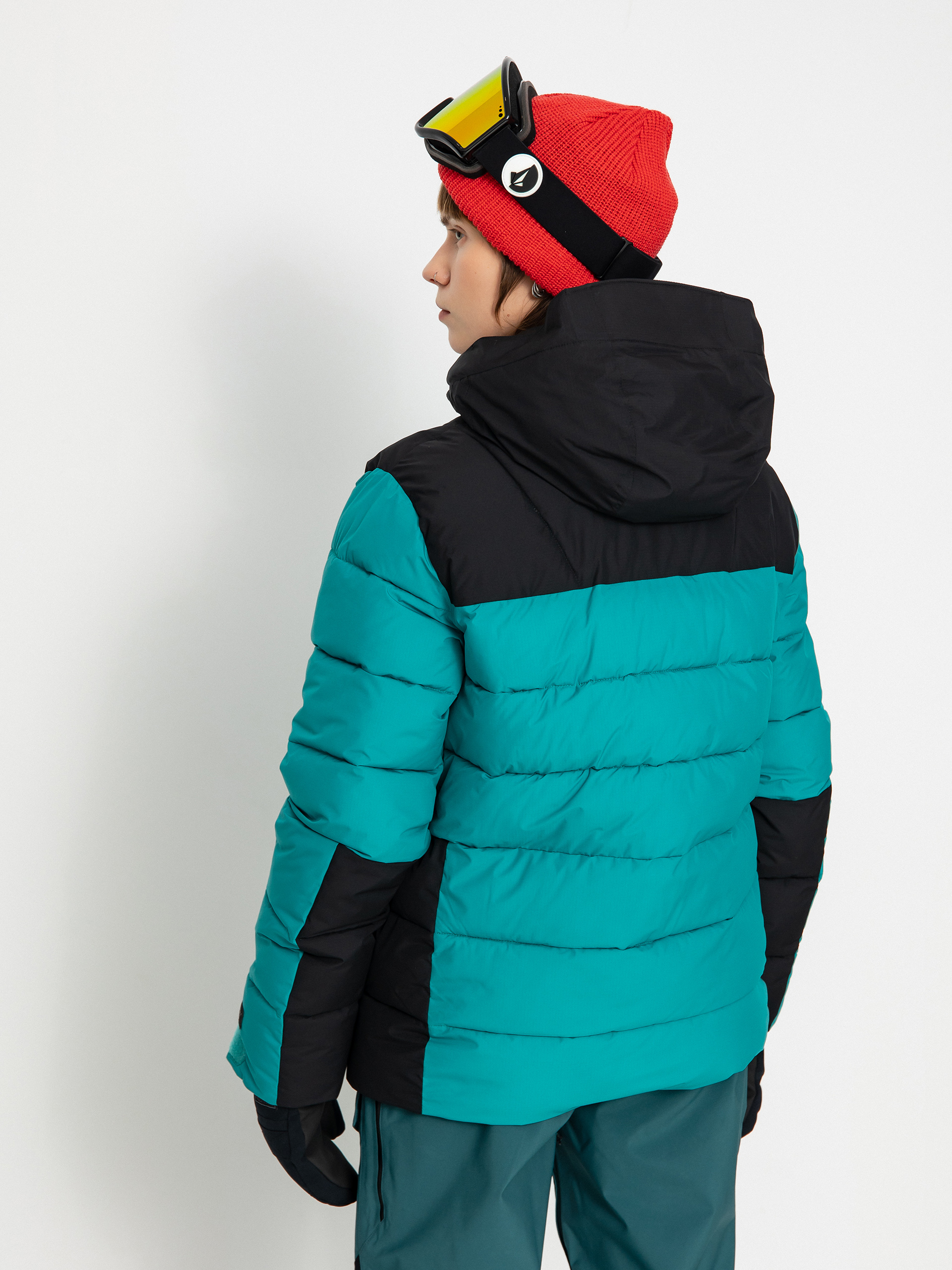 Damska Kurtka snowboardowa Volcom Puffleup (vibrant green)