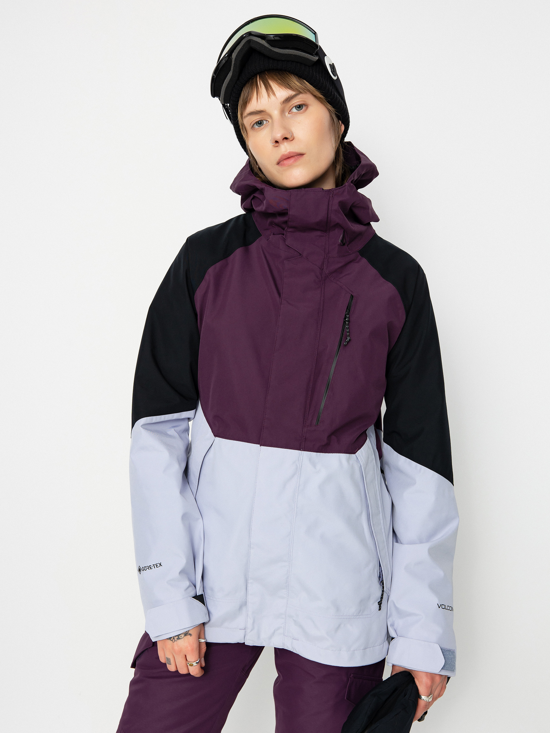 Kurtka snowboardowa Volcom V.Co Aris Gore Tex Wmn - fioletowy