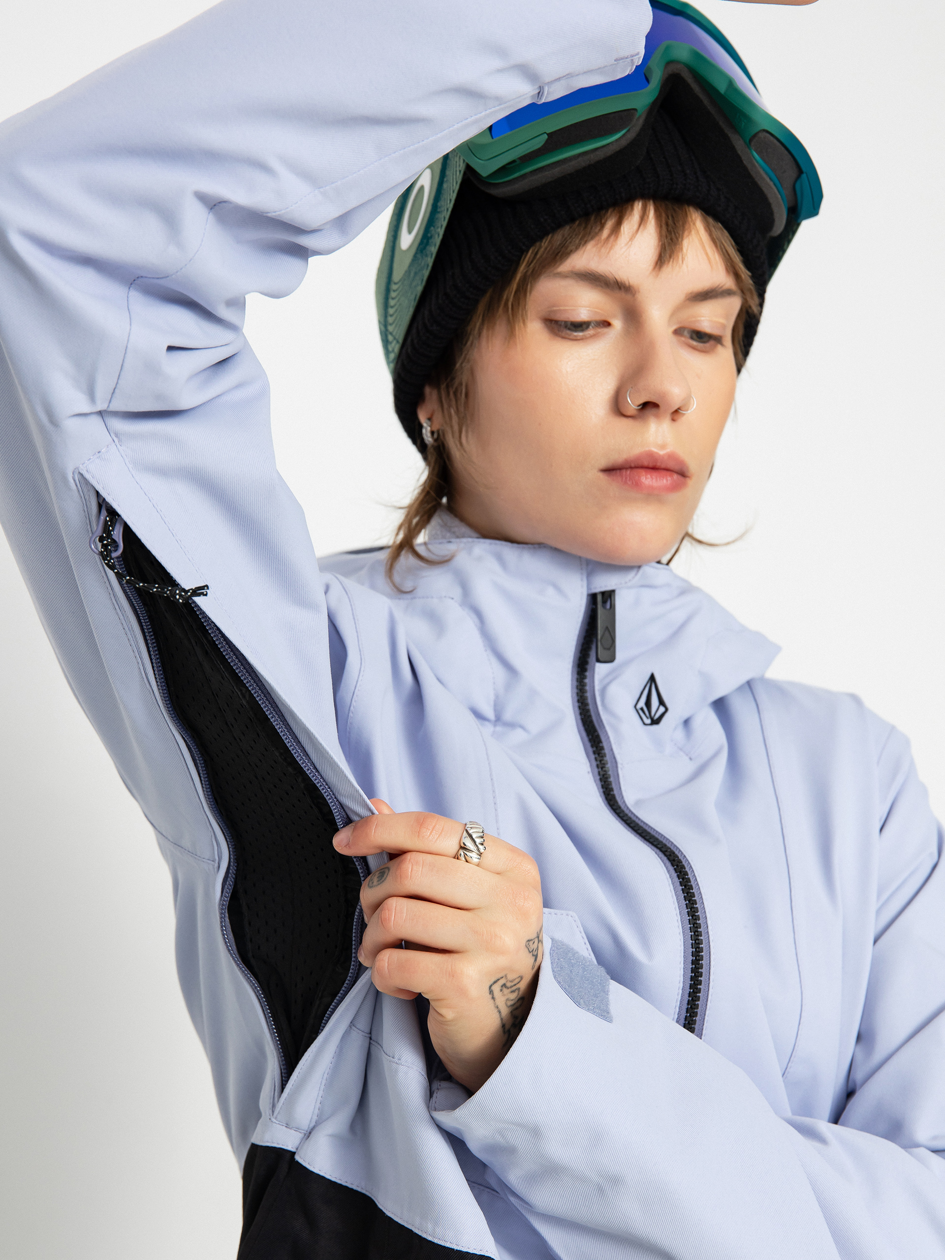 Damska Kurtka snowboardowa Volcom Ashfield Pullover (lilac ash)