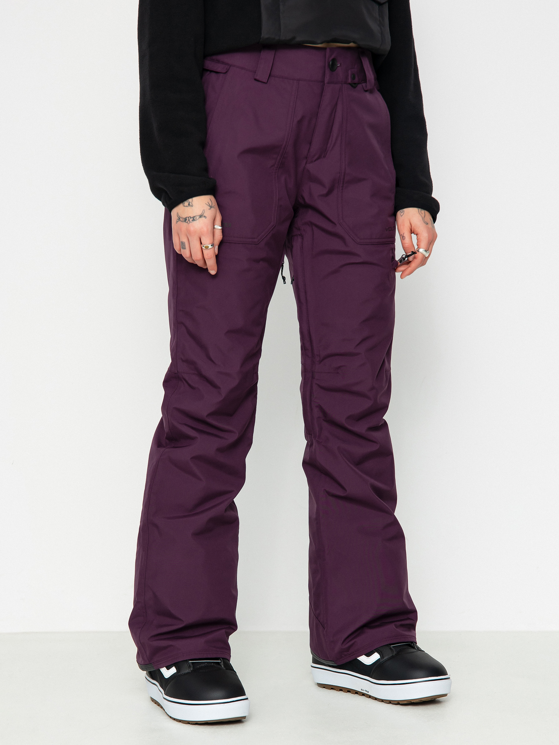 Damskie Spodnie snowboardowe Volcom Knox Ins Gore Tex (blackberry)