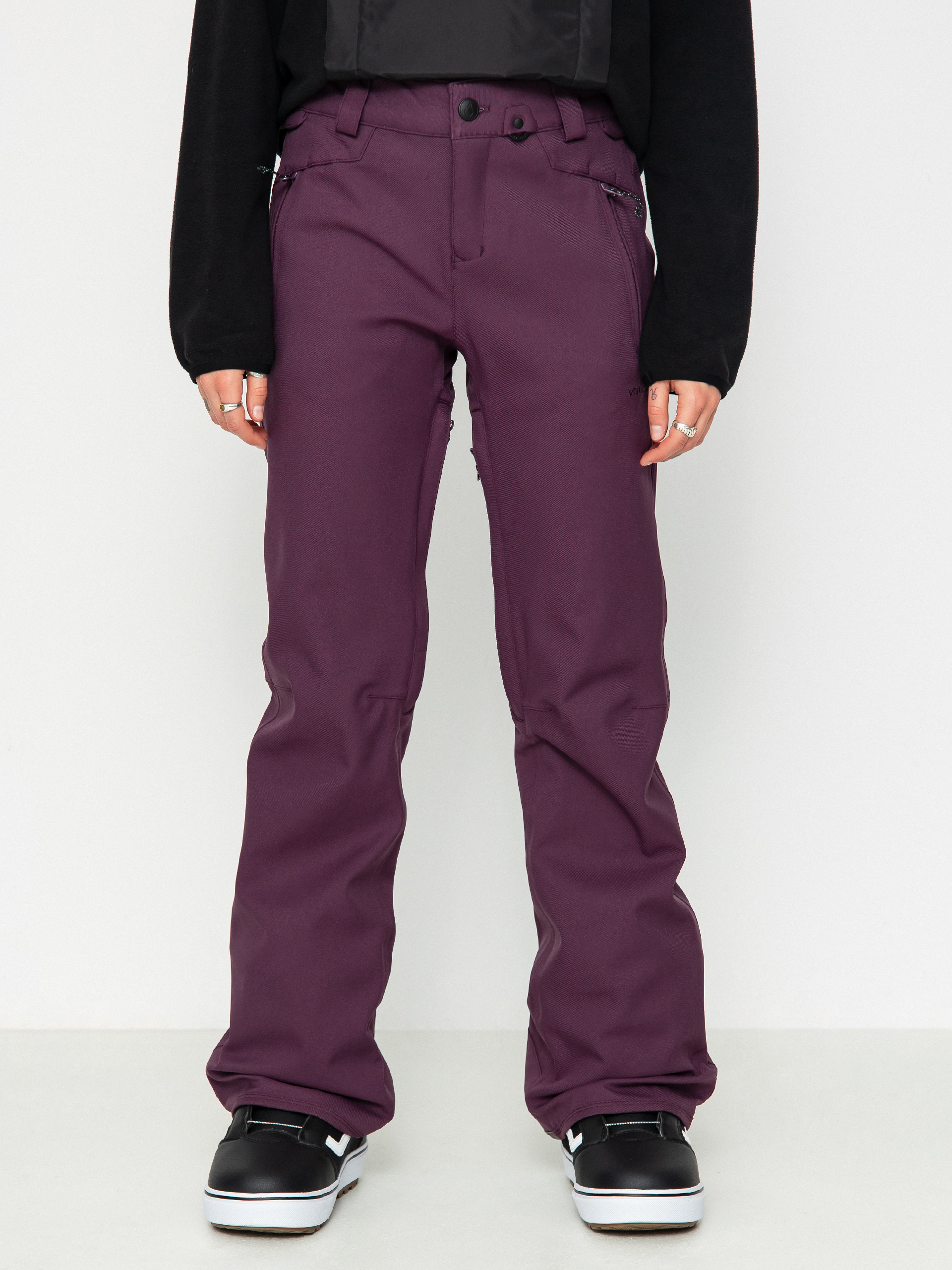 Damskie Spodnie snowboardowe Volcom Species Stretch (blackberry)