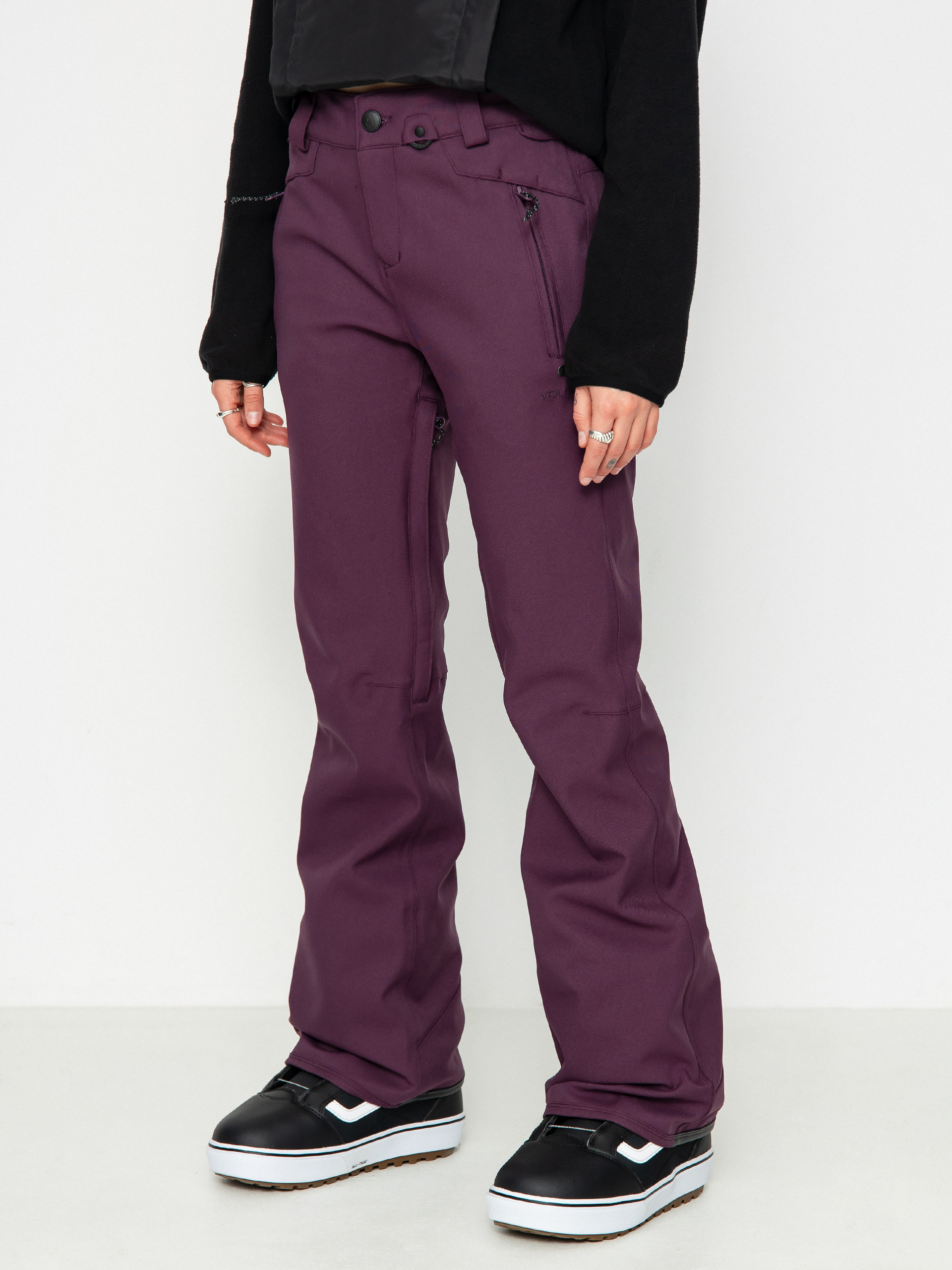 Damskie Spodnie snowboardowe Volcom Species Stretch (blackberry)