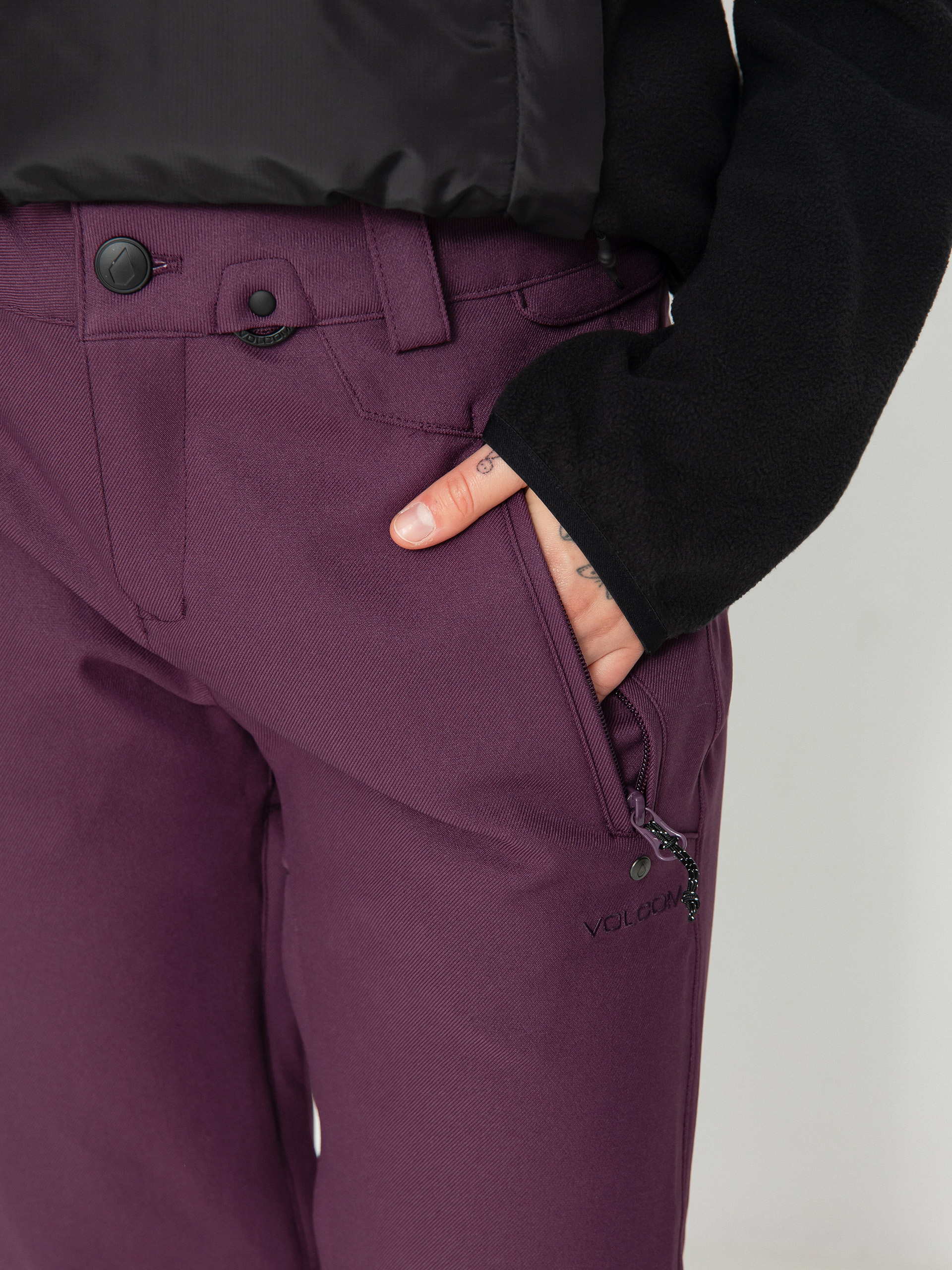 Damskie Spodnie snowboardowe Volcom Species Stretch (blackberry)