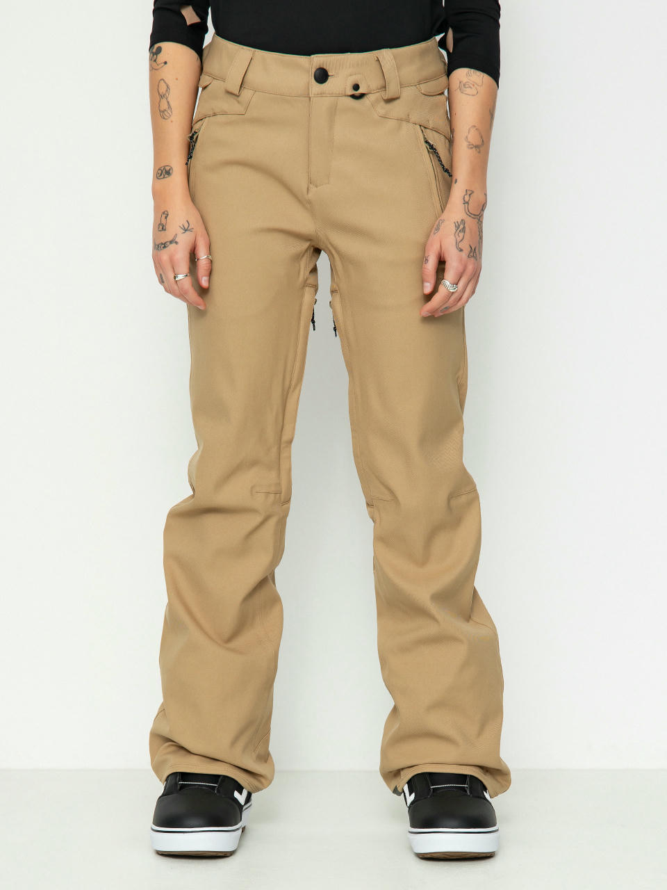 Spodnie snowboardowe Volcom Species Stretch Wmn (dark khaki)