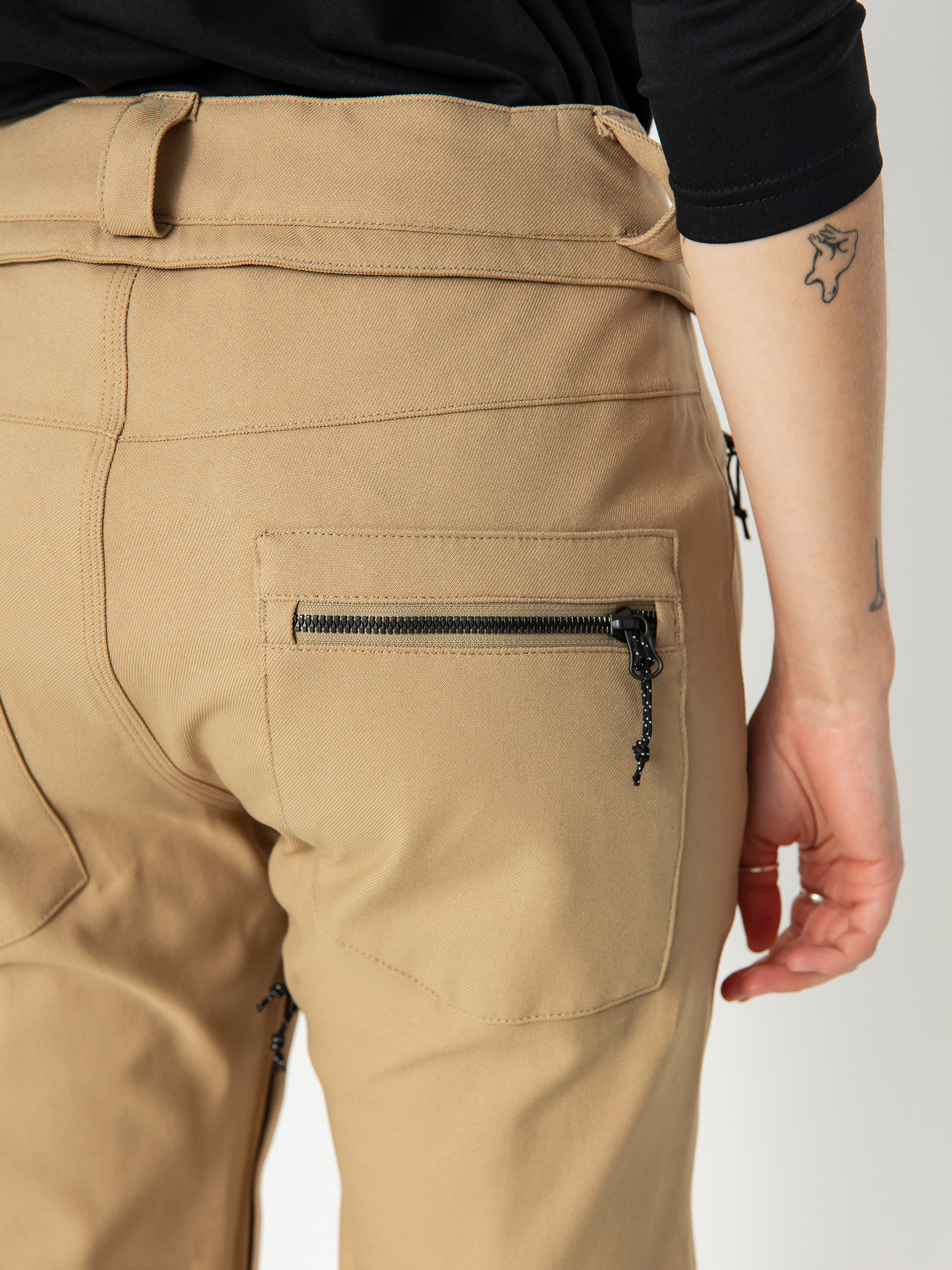 Damskie Spodnie snowboardowe Volcom Species Stretch (dark khaki)