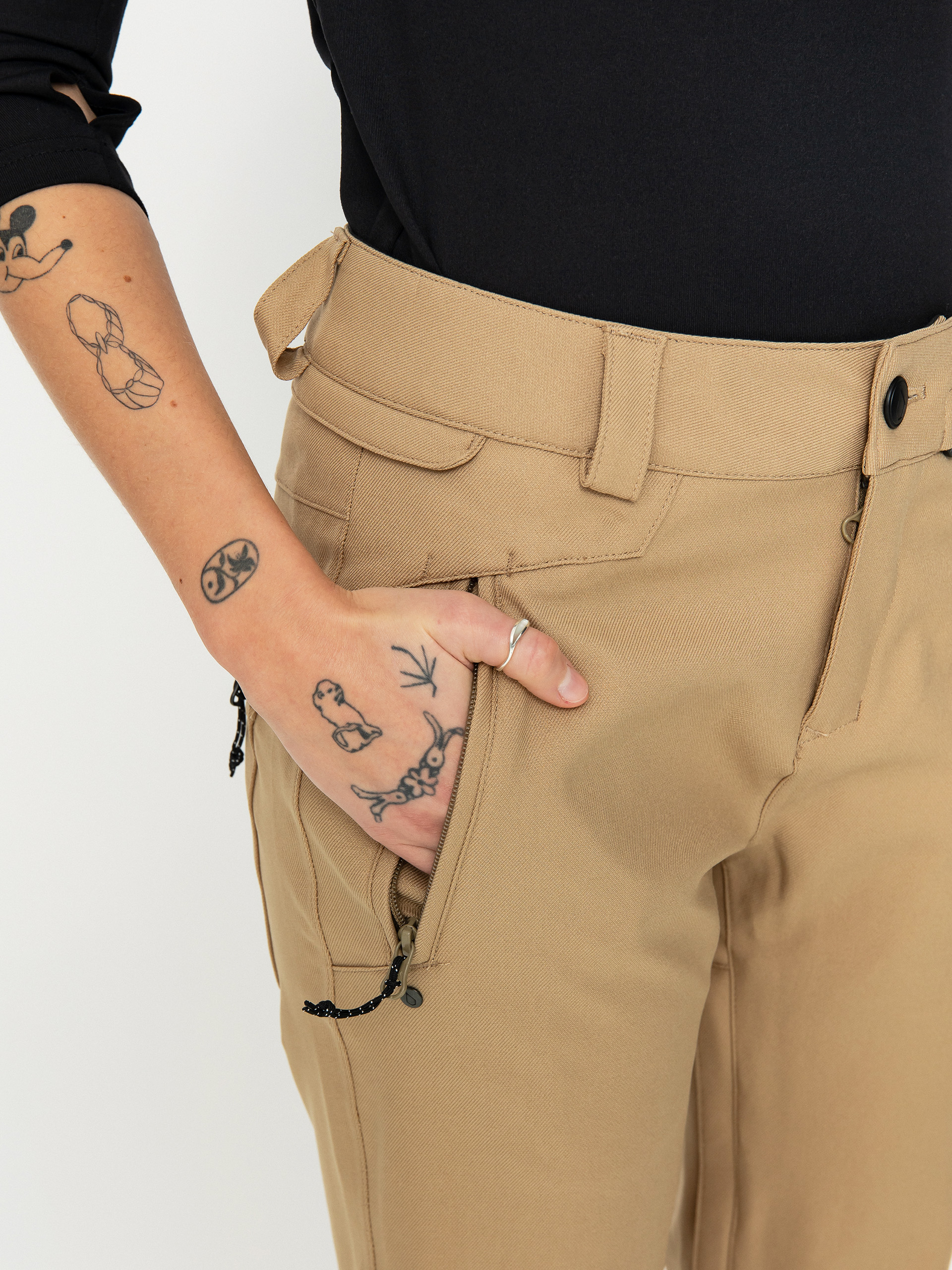 Damskie Spodnie snowboardowe Volcom Species Stretch (dark khaki)