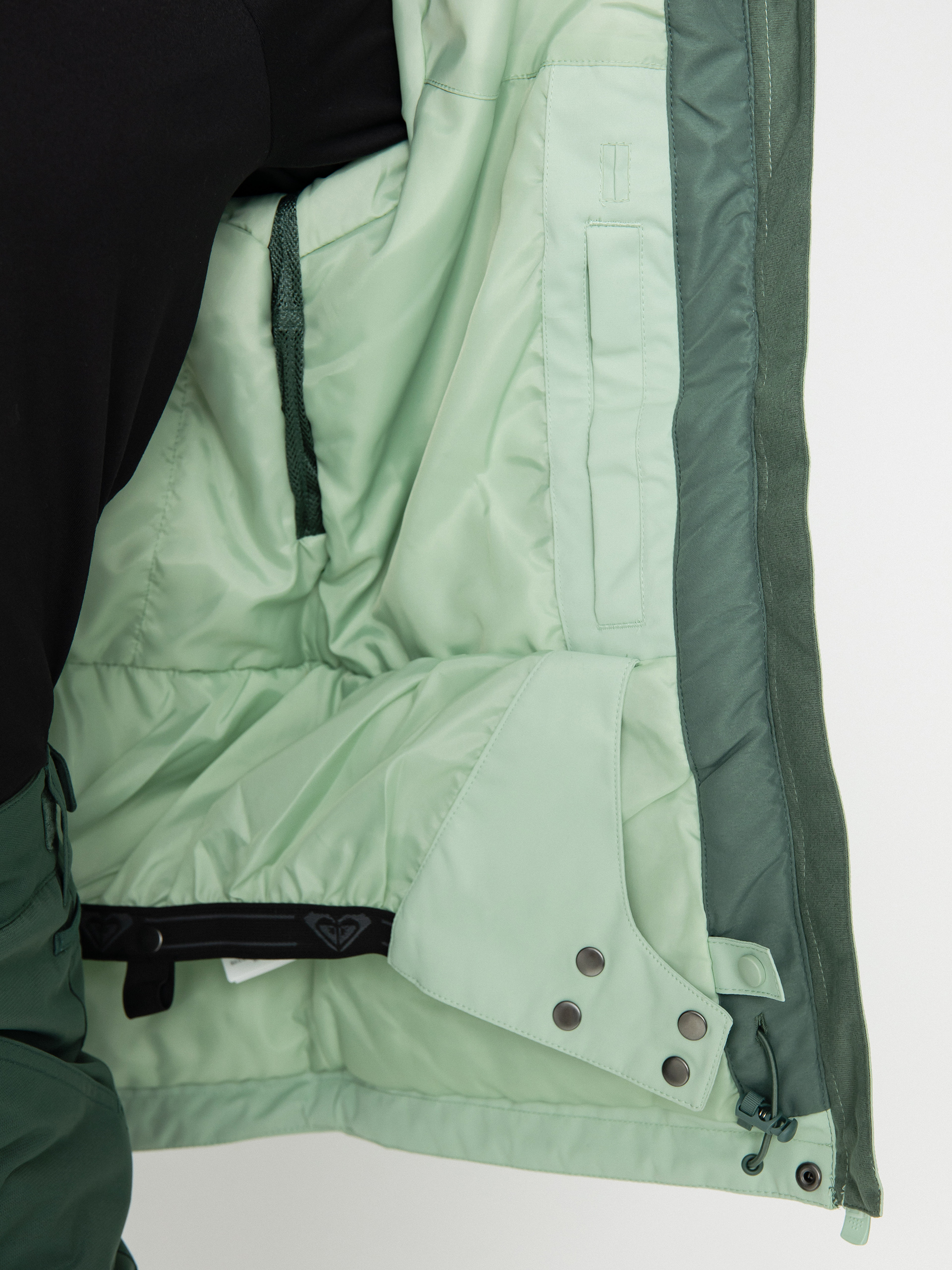 Damska Kurtka snowboardowa Roxy Jetty Block (dark forest wild)