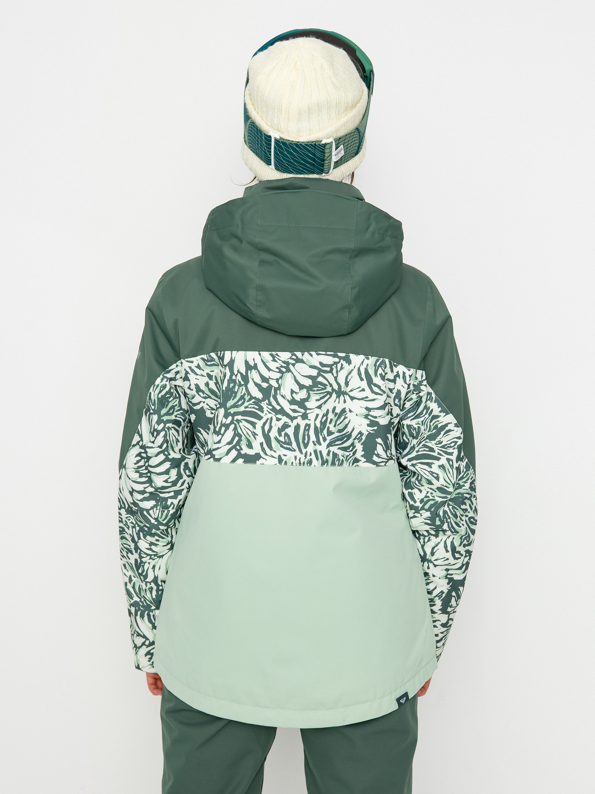 Damska Kurtka snowboardowa Roxy Jetty Block (dark forest wild)