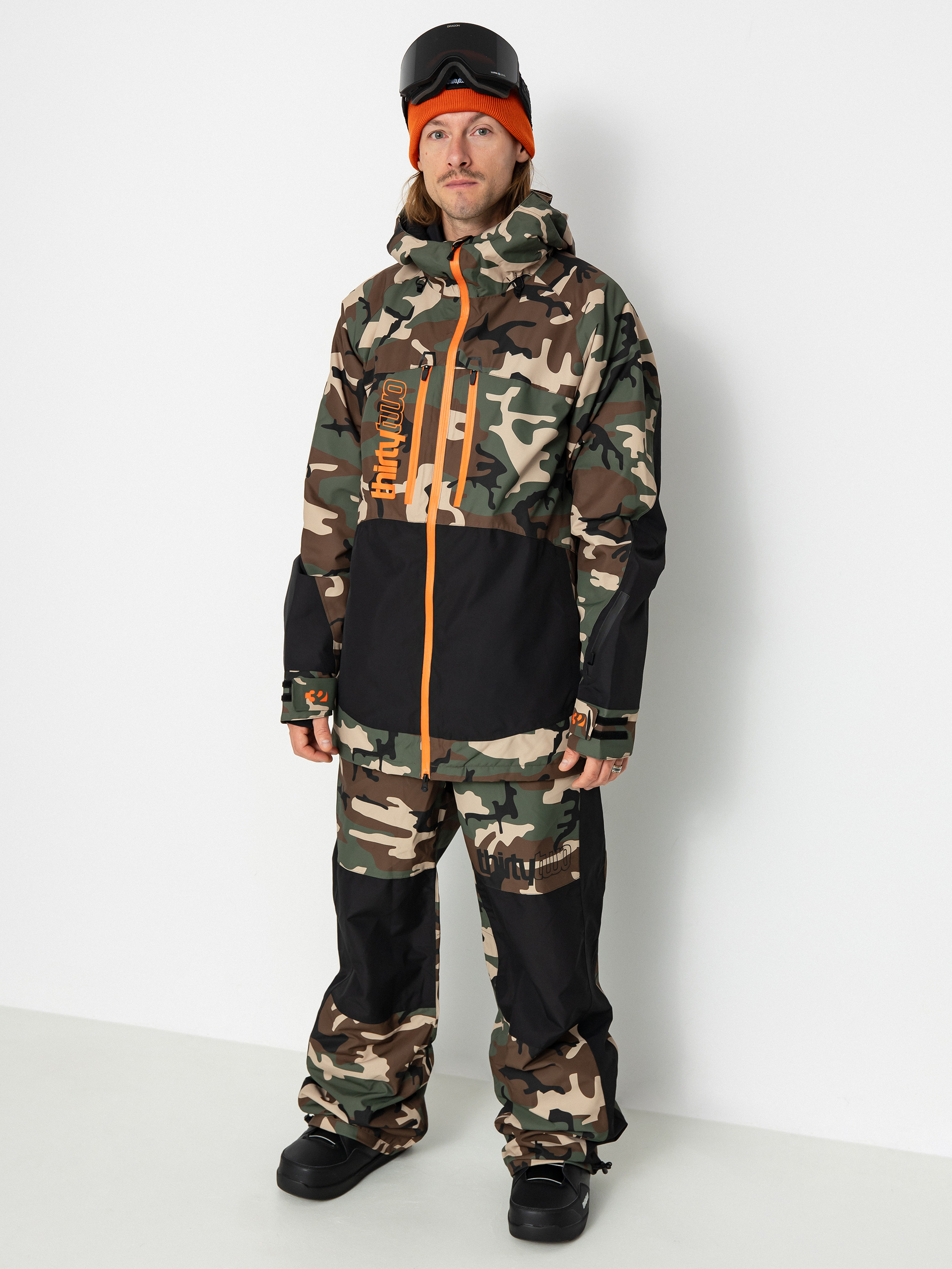 Męska Kurtka snowboardowa ThirtyTwo Lashed Insulated (black/camo)