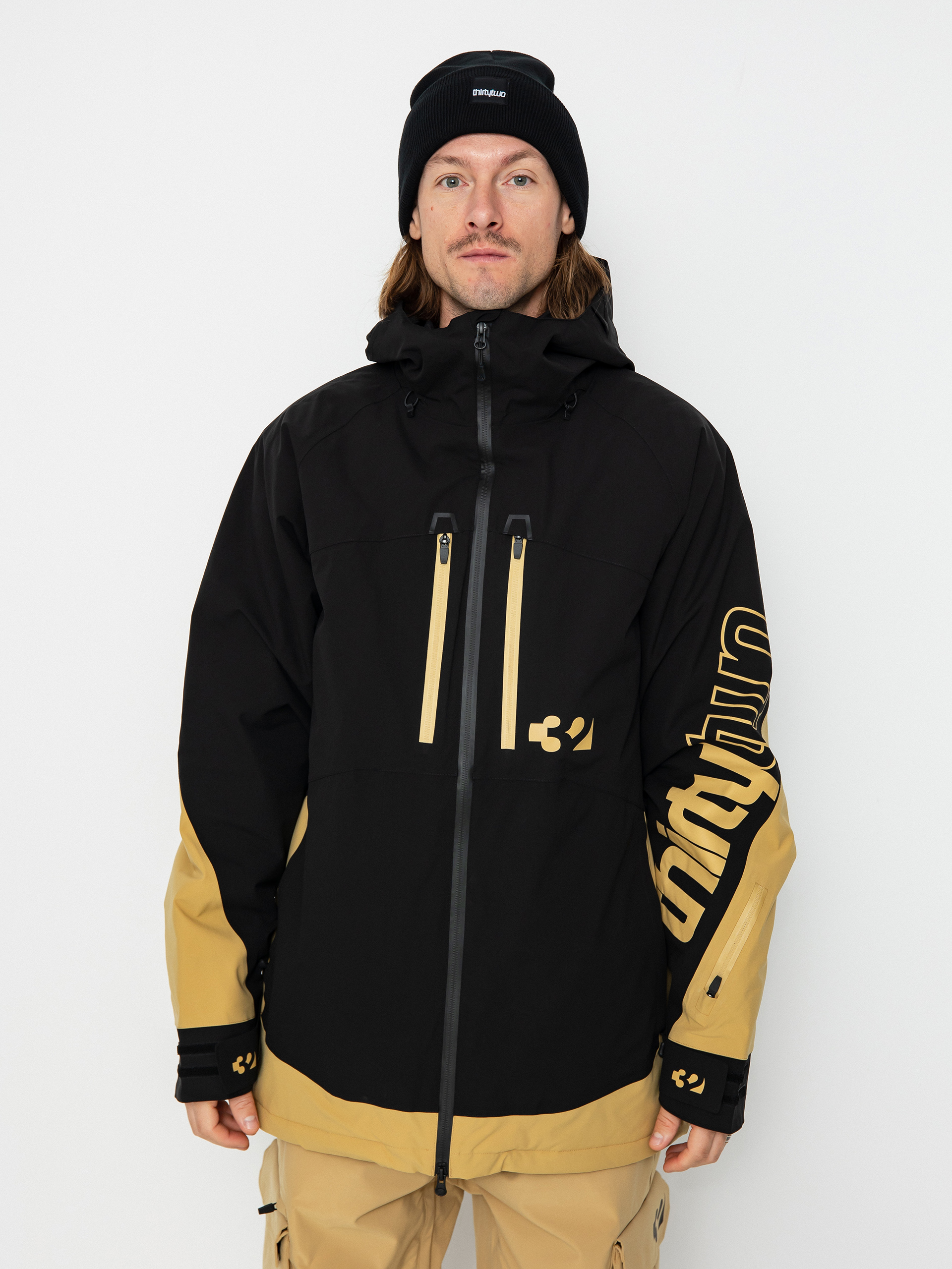 Męska Kurtka snowboardowa ThirtyTwo Lashed Insulated (black/tan)