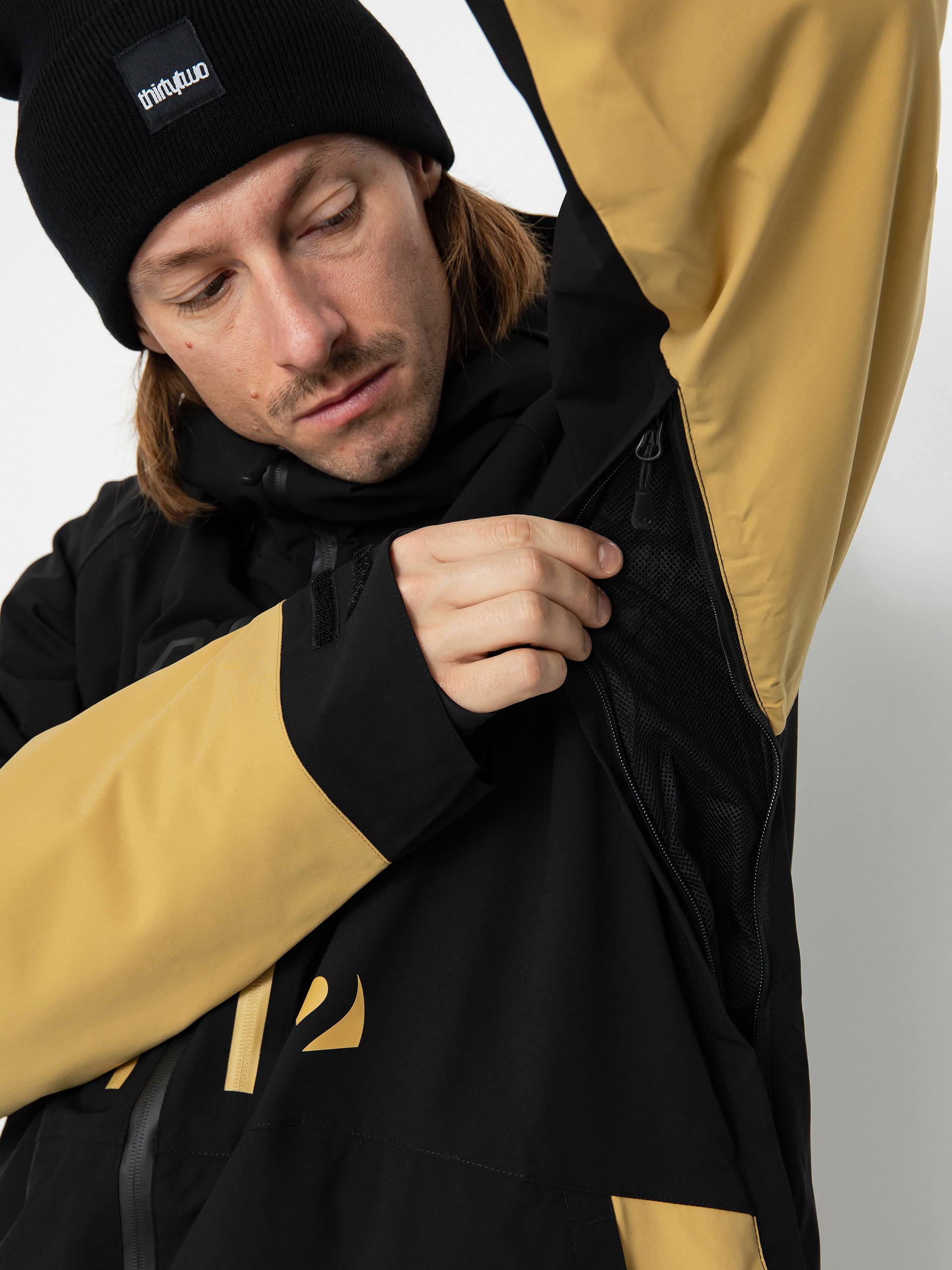 Męska Kurtka snowboardowa ThirtyTwo Lashed Insulated (black/tan)
