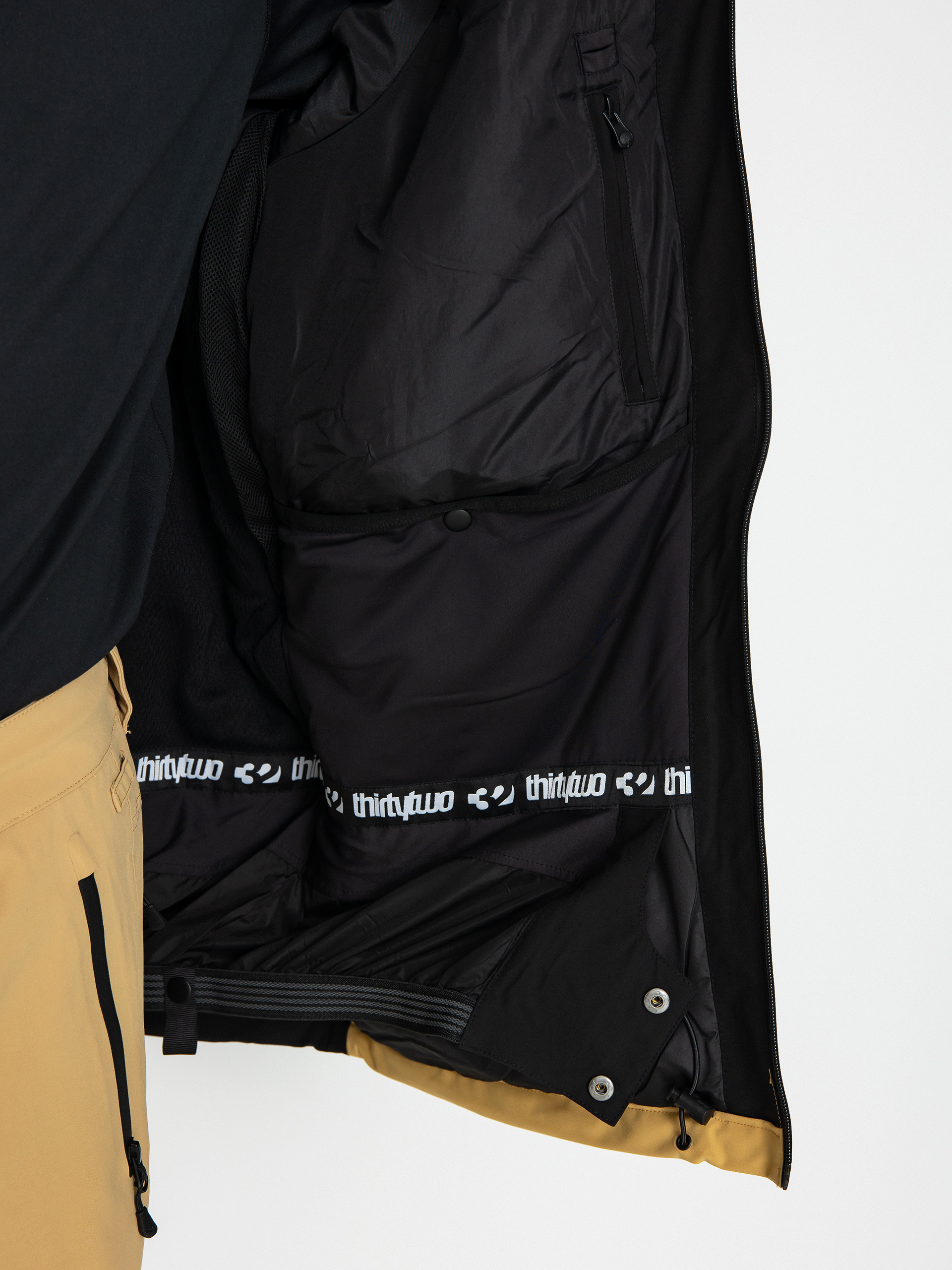 Męska Kurtka snowboardowa ThirtyTwo Lashed Insulated (black/tan)