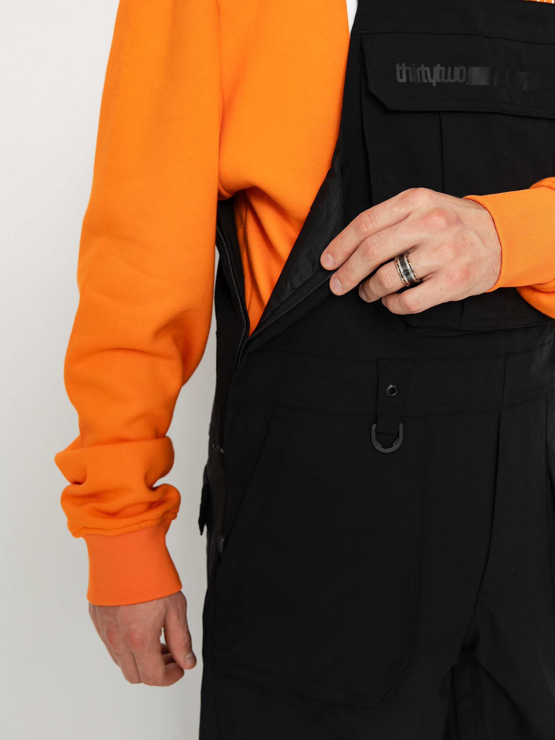 Męskie Spodnie snowboardowe ThirtyTwo Basement Bib (black)