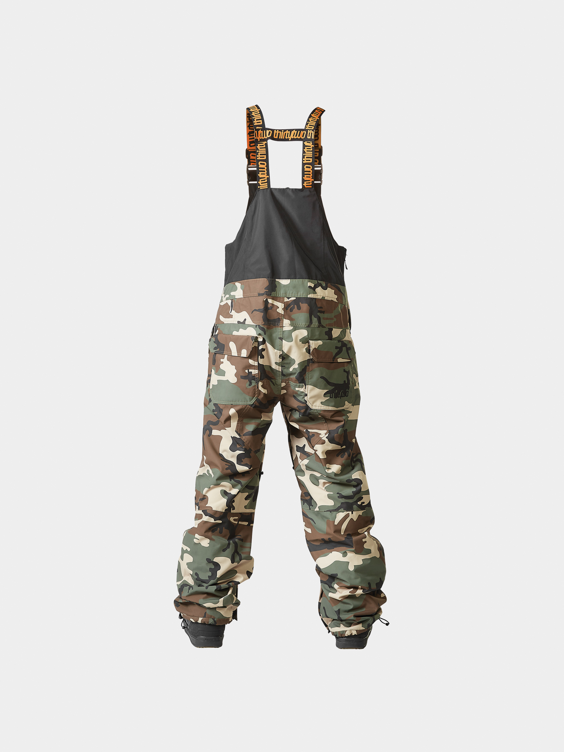 Męskie Spodnie snowboardowe ThirtyTwo Basement Bib (black/camo)