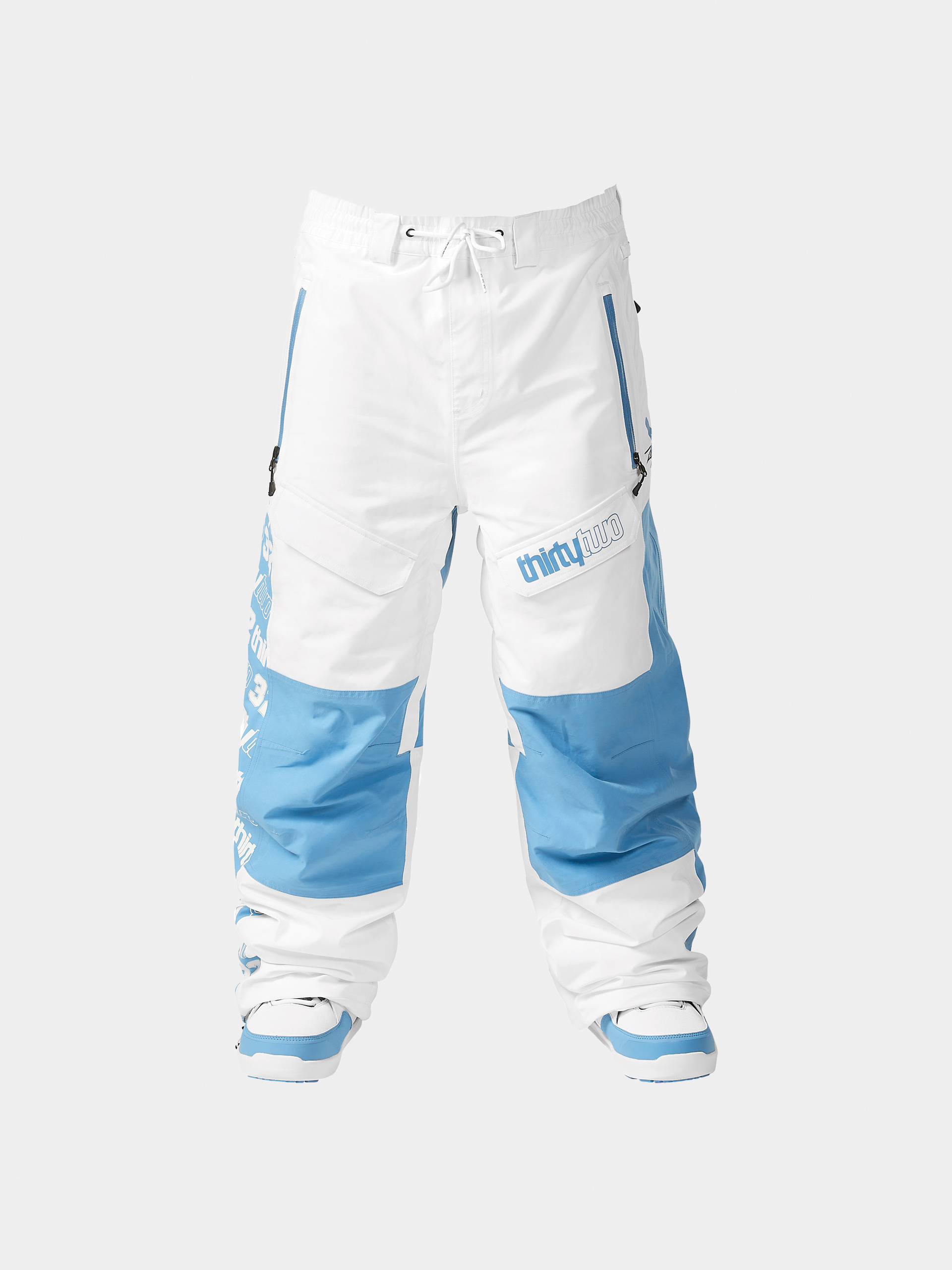 Męskie Spodnie snowboardowe ThirtyTwo Sweeper Xlt (white/blue)