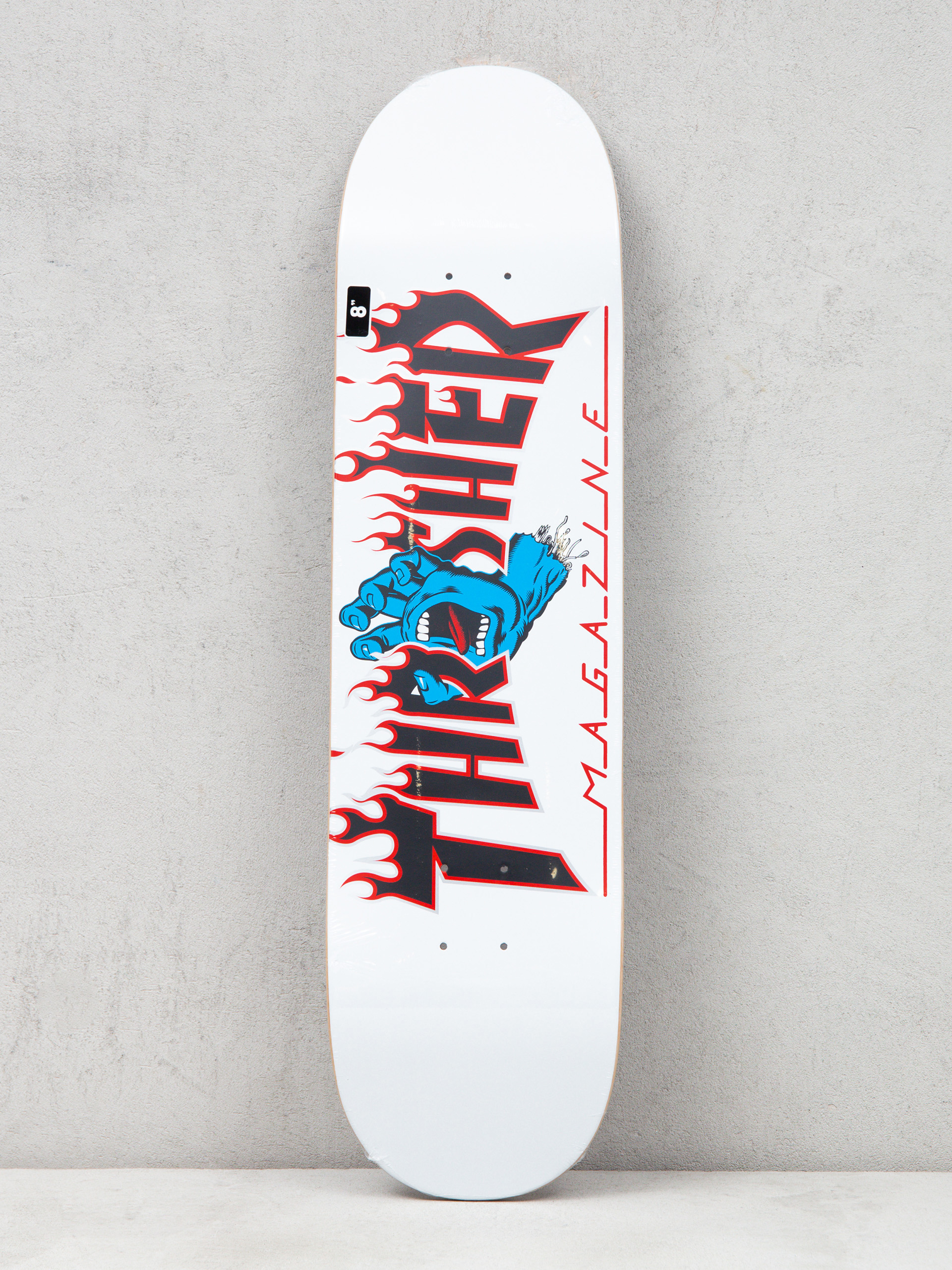 Deck Santa Cruz X Thrasher Screaming Flame Logo (white)