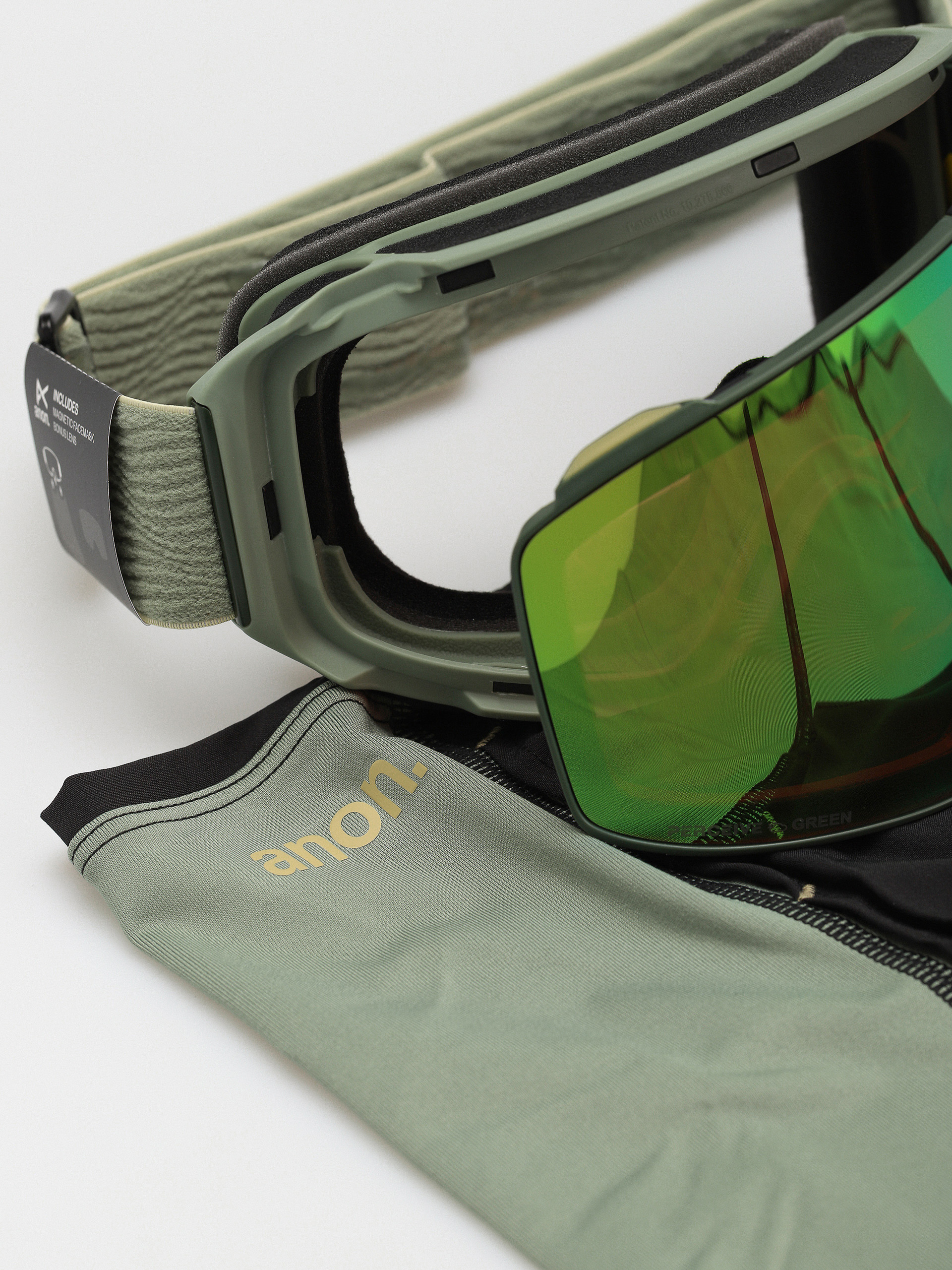 Gogle Anon M4 Cylindrical MFI (hedge/perceive variable green/cloudy pink)