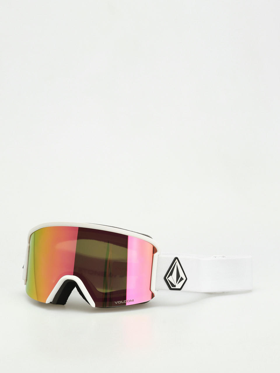 Gogle Volcom Garden (matte white/pink chrome+bl yellow)