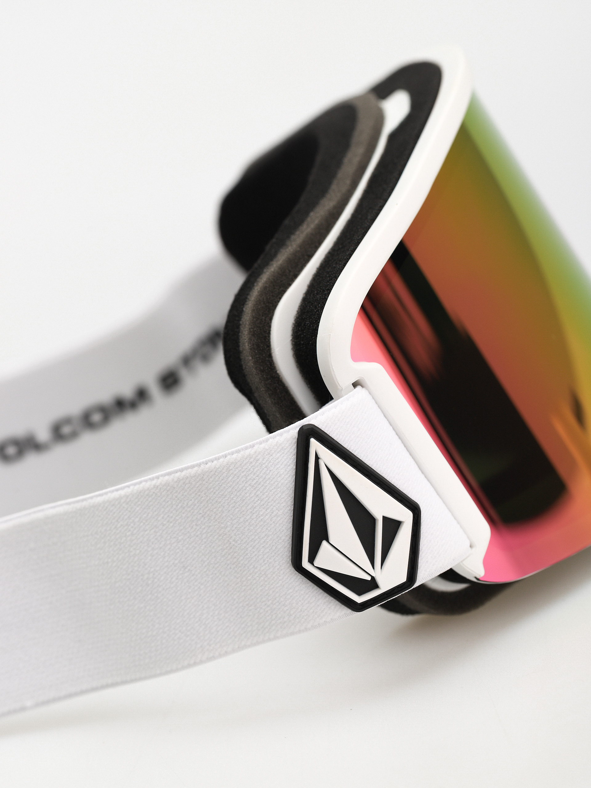 Gogle Volcom Garden (matte white/pink chrome+bl yellow)