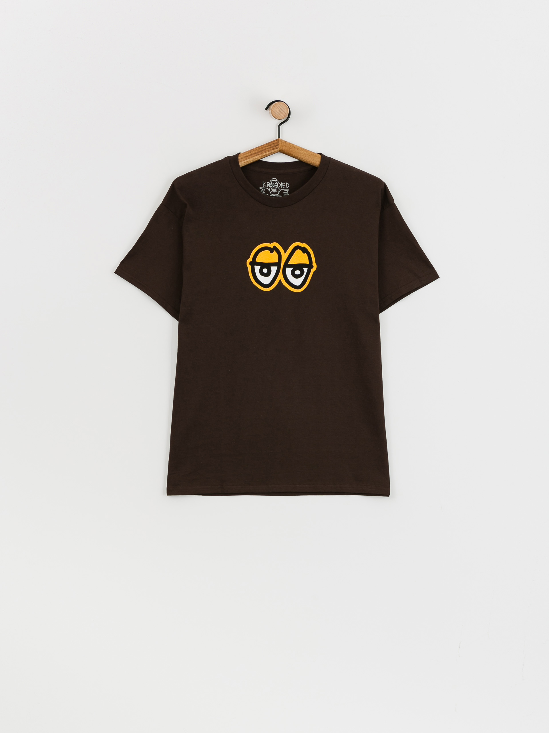 T-shirt Krooked Eyes Lg Dk (chocolate/gold)