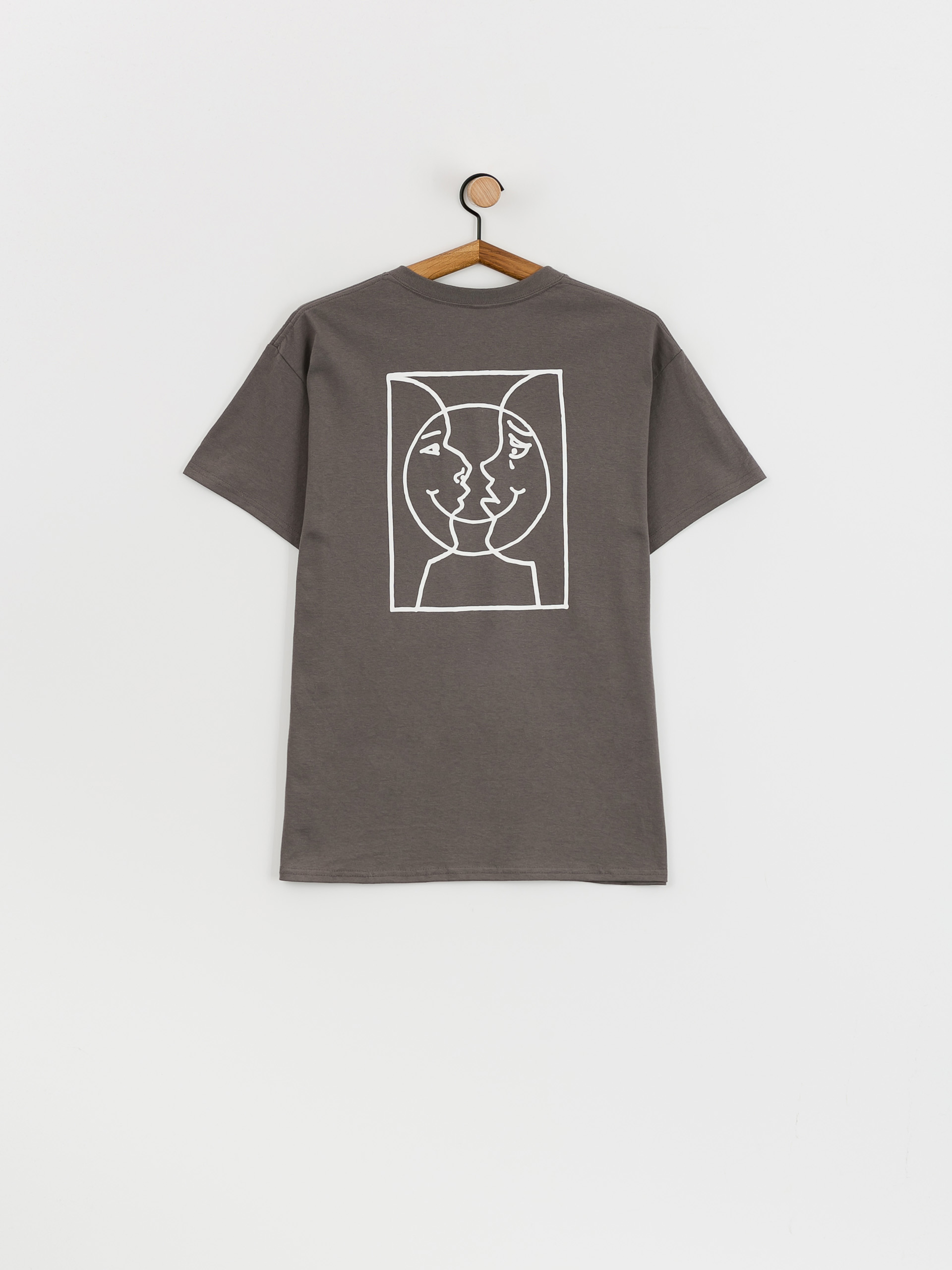 T-shirt Krooked Moonsmile Raw (charcoal/white)