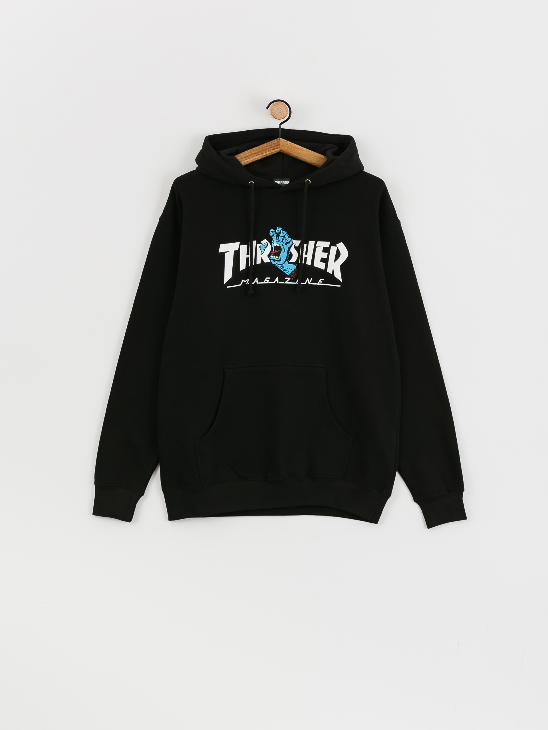 Bluza z kapturem Santa Cruz X Thrasher Screaming Logo HD (black)