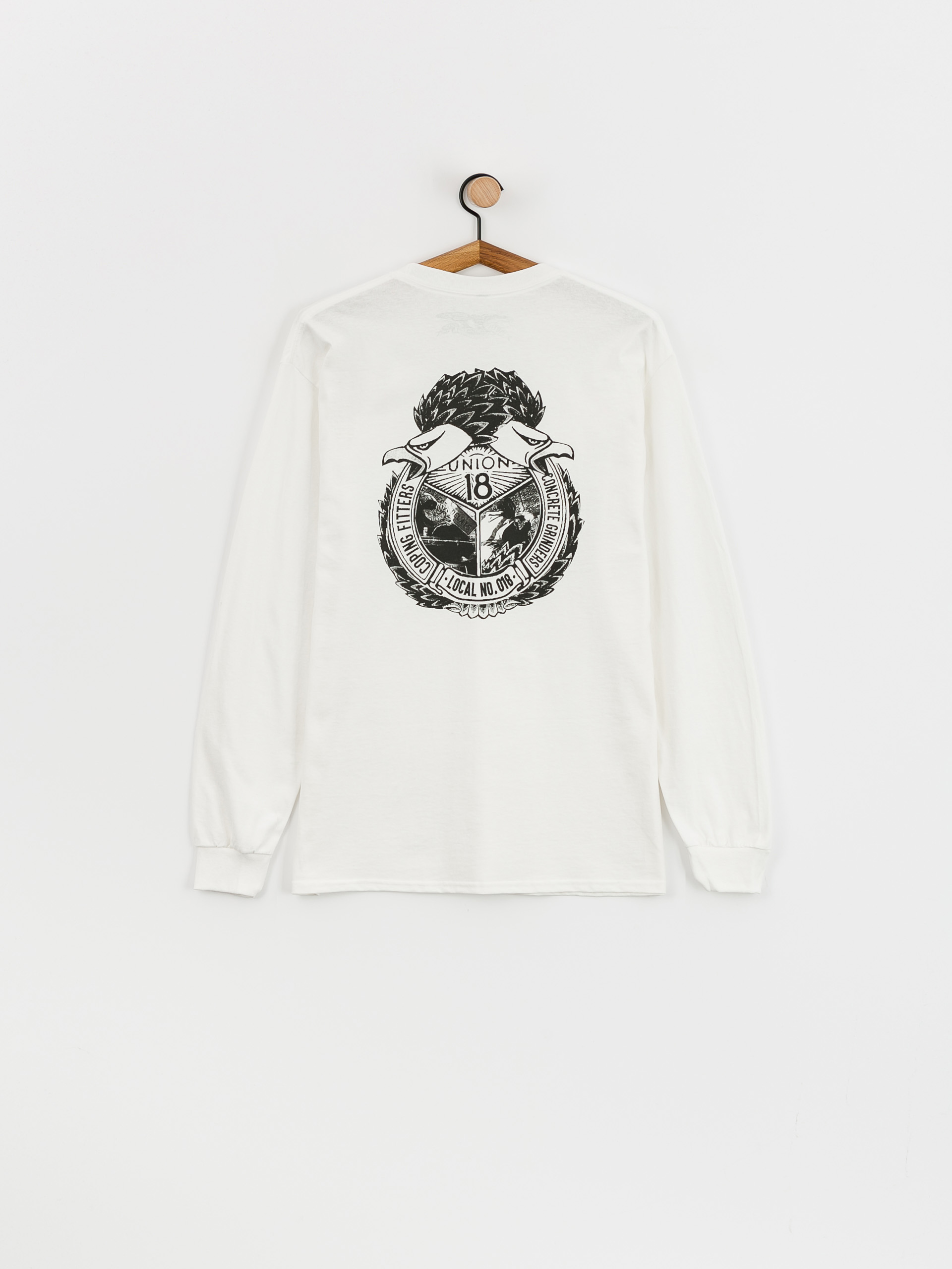Longsleeve Antihero Pkt Union 18 Lcal (white/black)