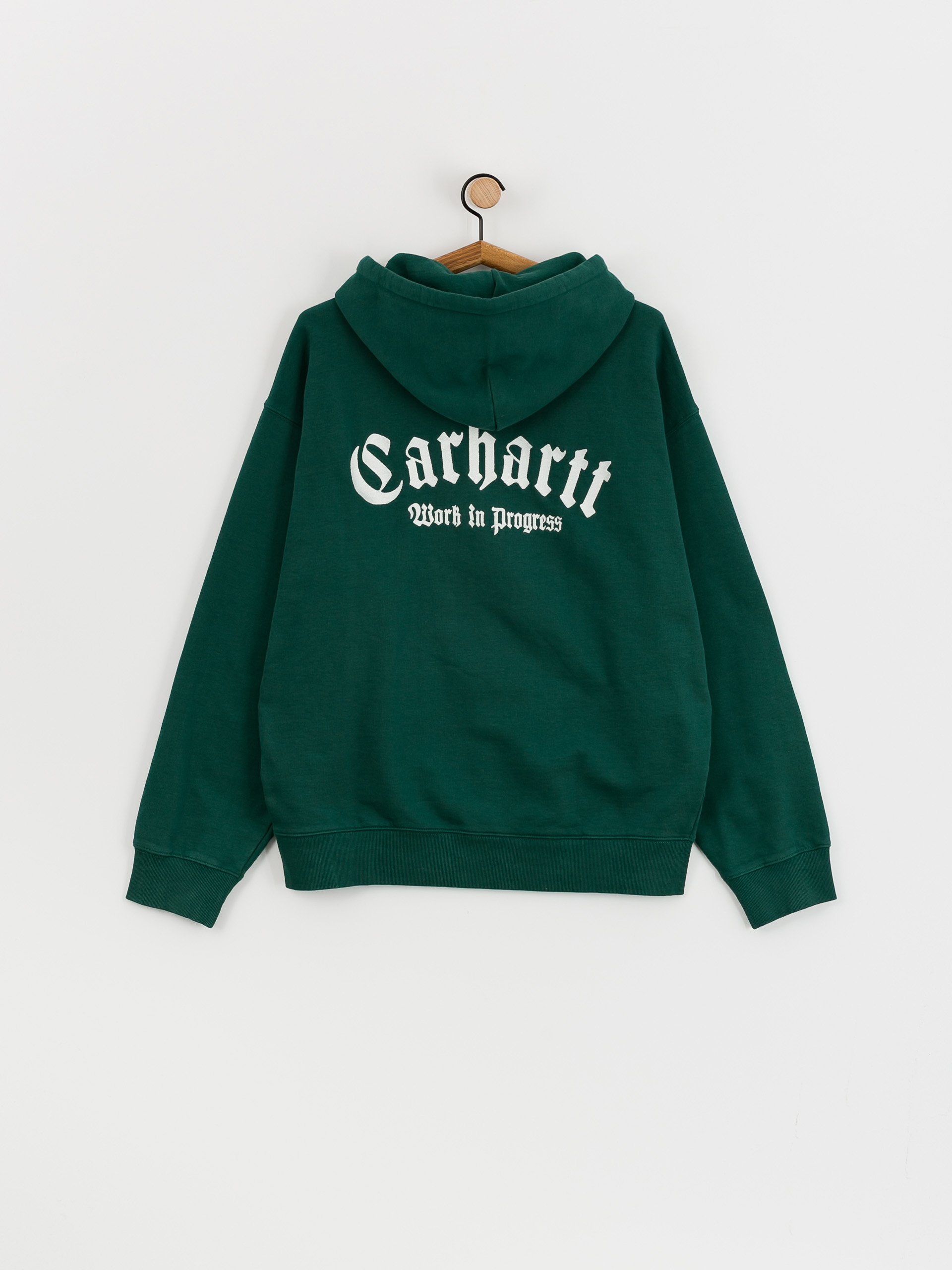 Bluza z kapturem Carhartt WIP Onyx Script HD (chervil/white)