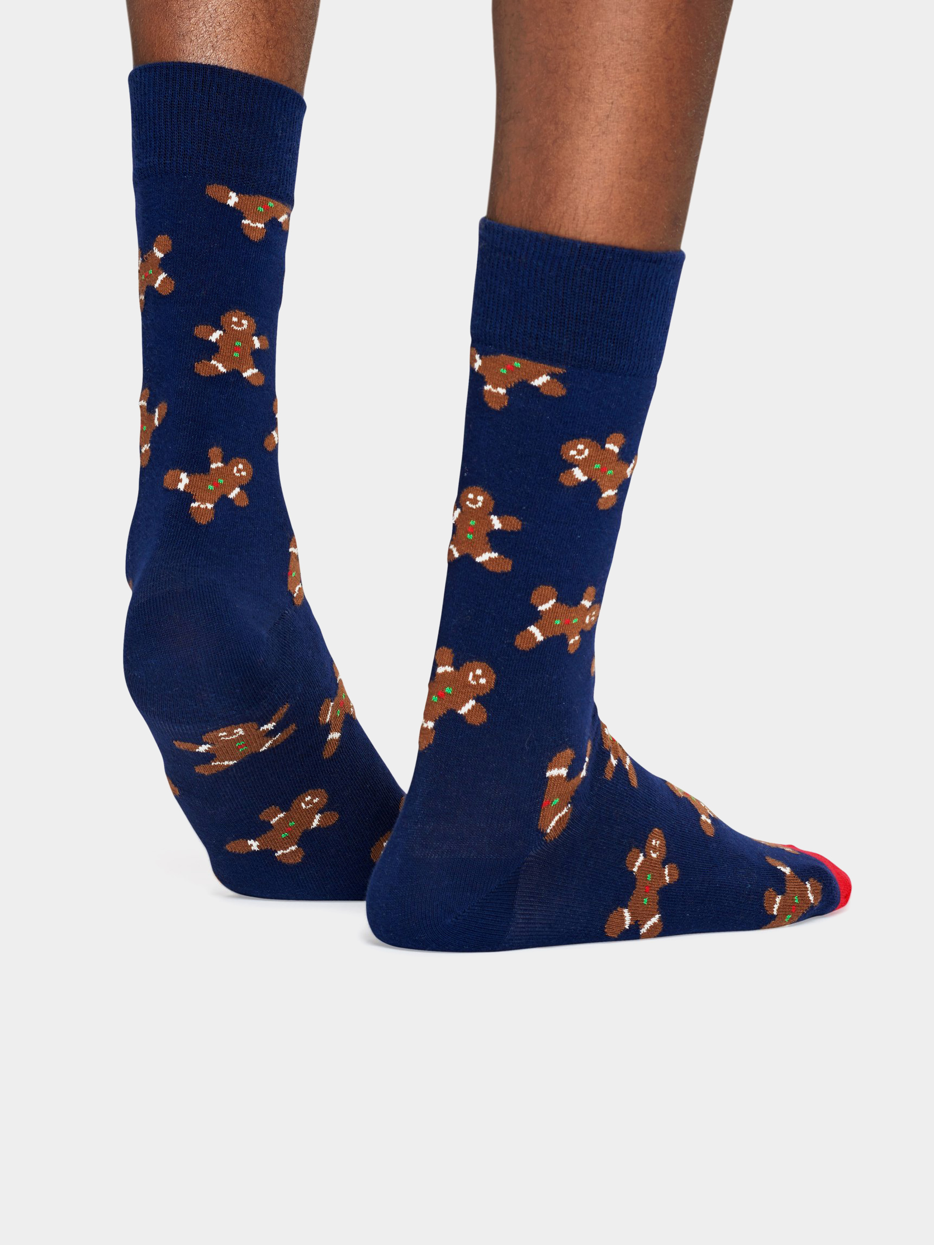 Skarpetki Happy Socks Holiday Singles Gingerbread (navy)
