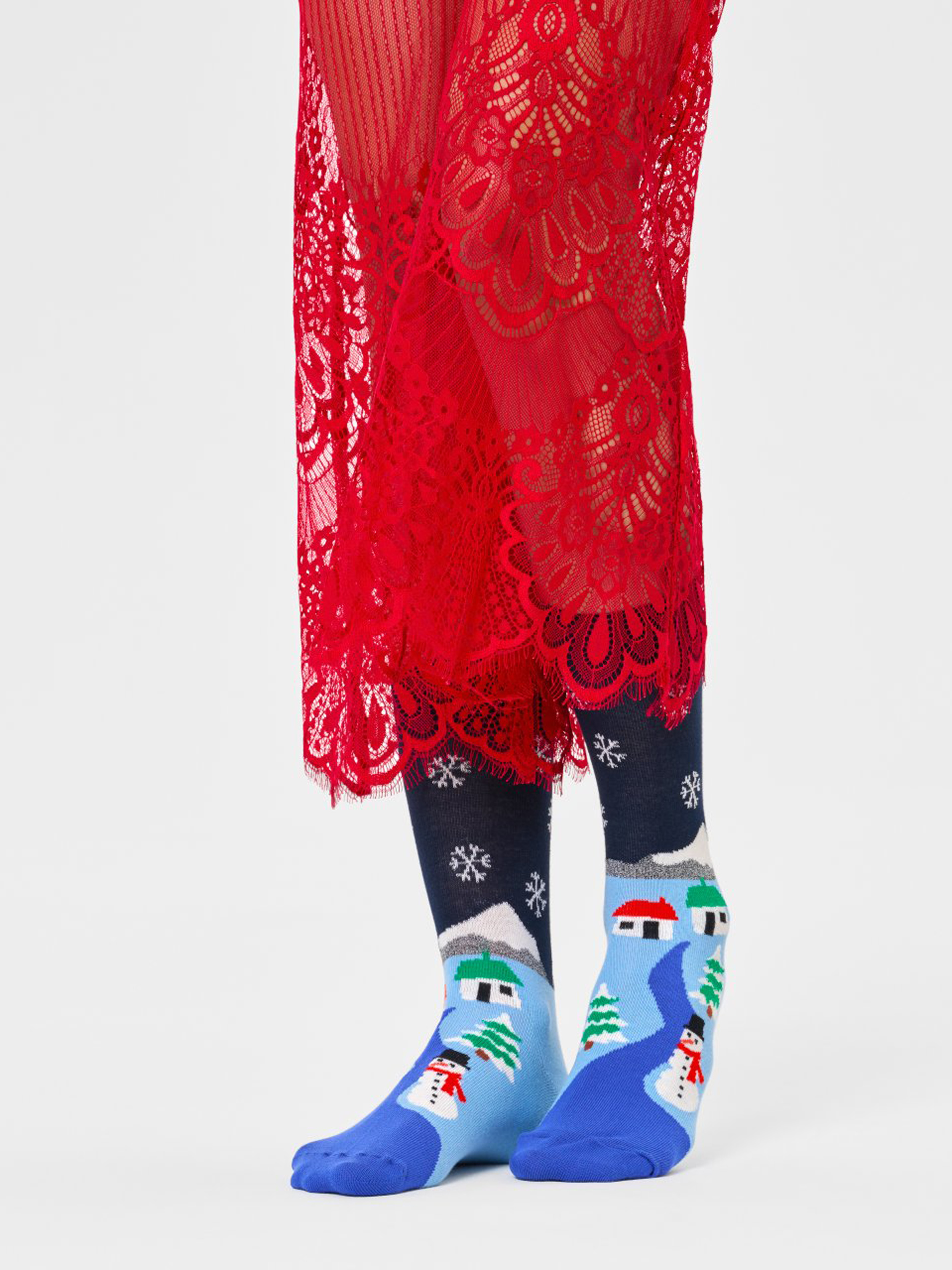 Skarpetki Happy Socks The Little House On The Snowland (navy)