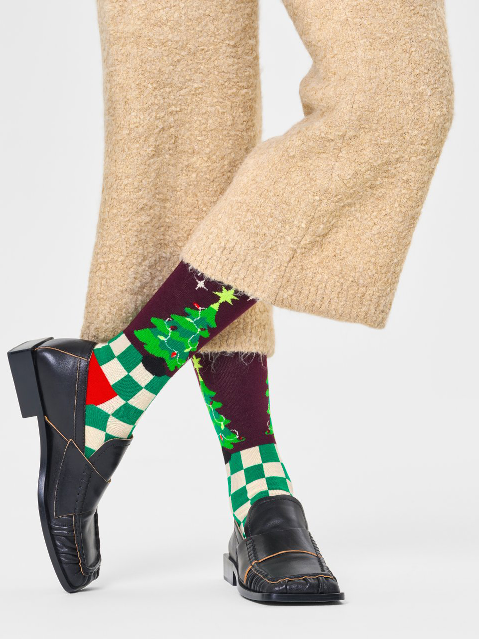 Skarpetki Happy Socks Christmas Tree (dark red)