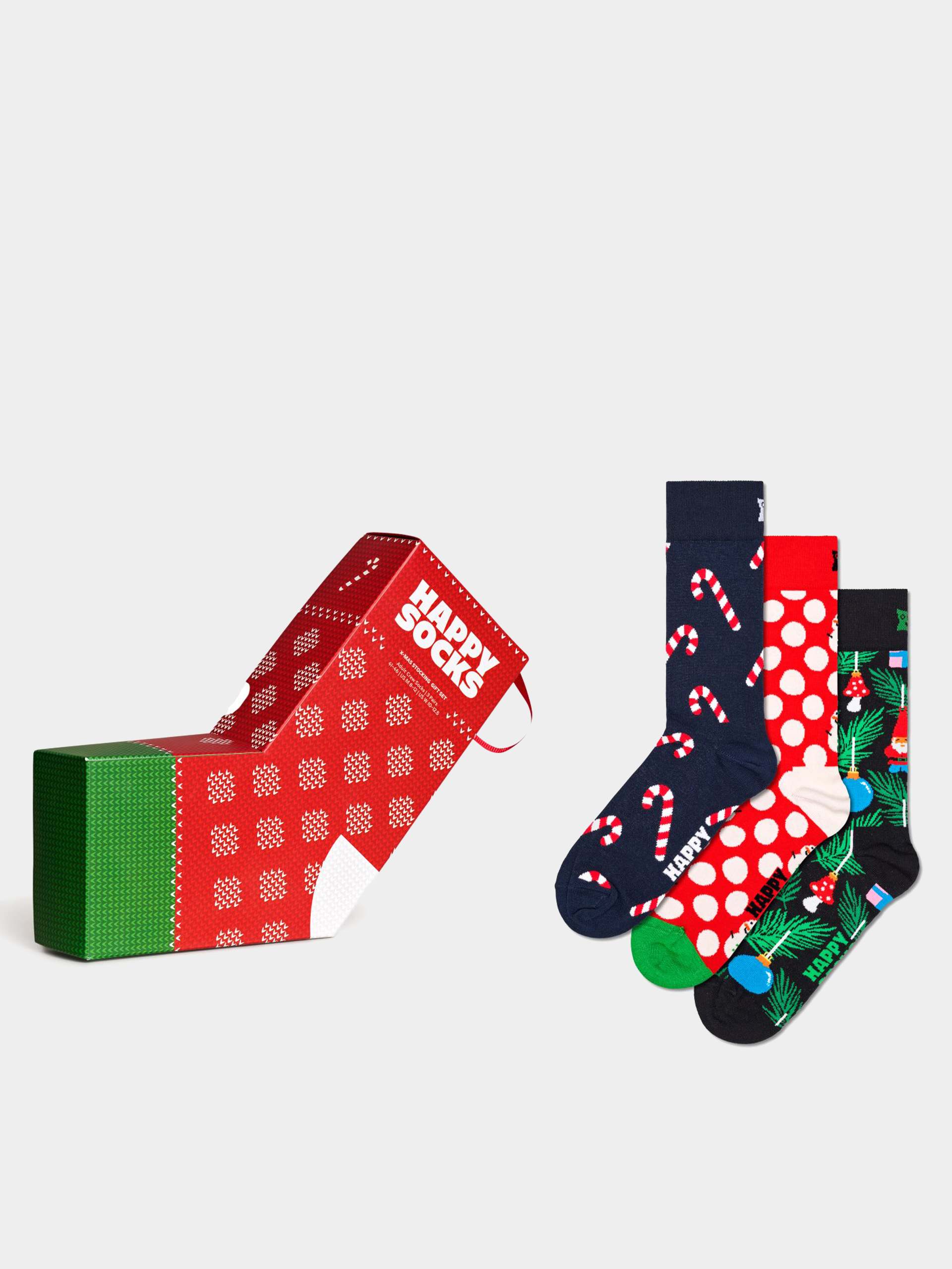 Skarpetki Happy Socks 3 Pack X Mas Stockings Gift Set (navy)