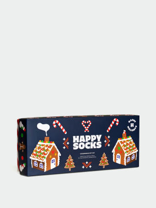 Skarpetki Happy Socks 4 Pack Gingerbreads Gift Set (navy)