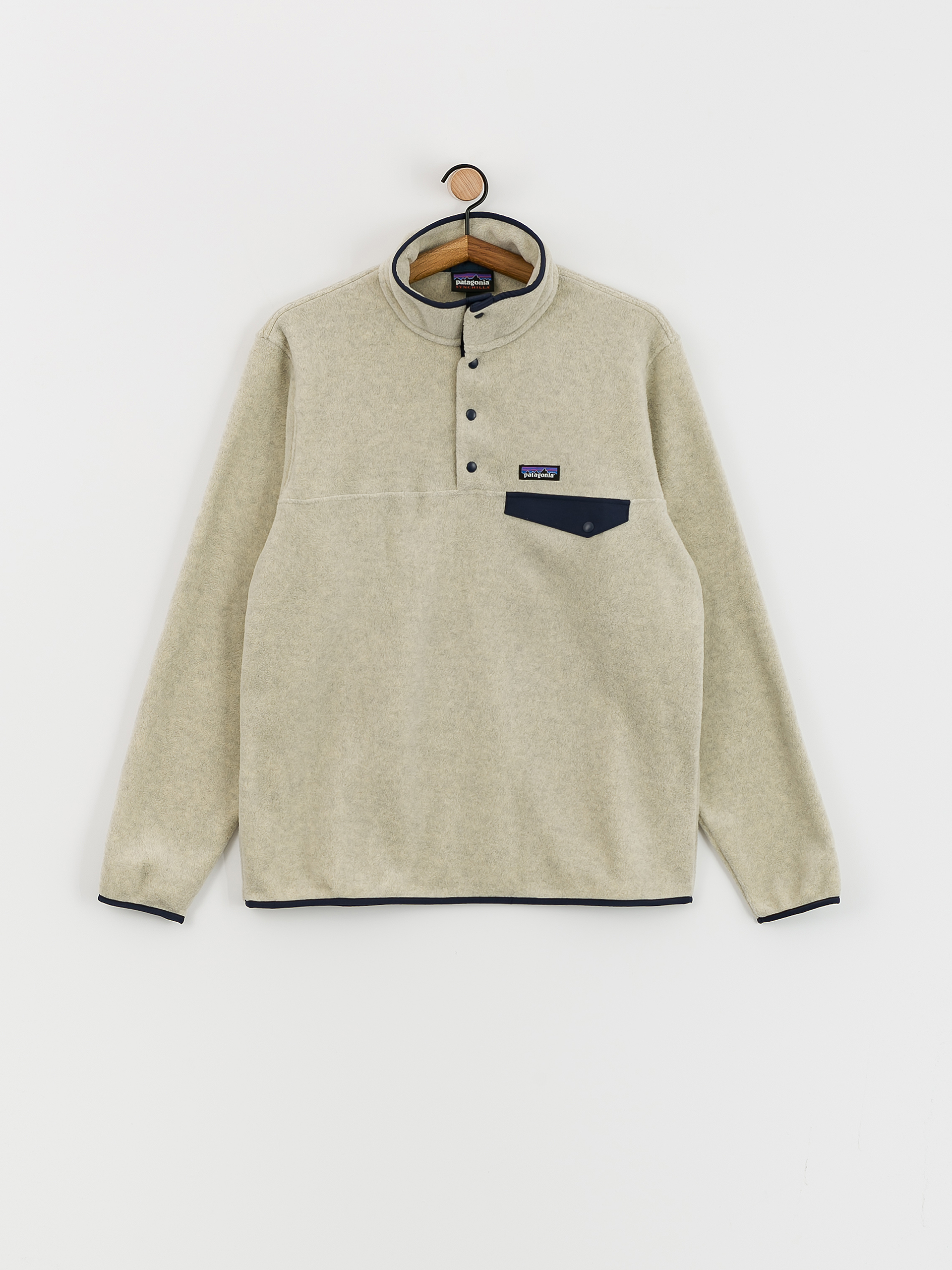 Męski Polar Patagonia Lightweight Synchilla Snap T (oatmeal heather)