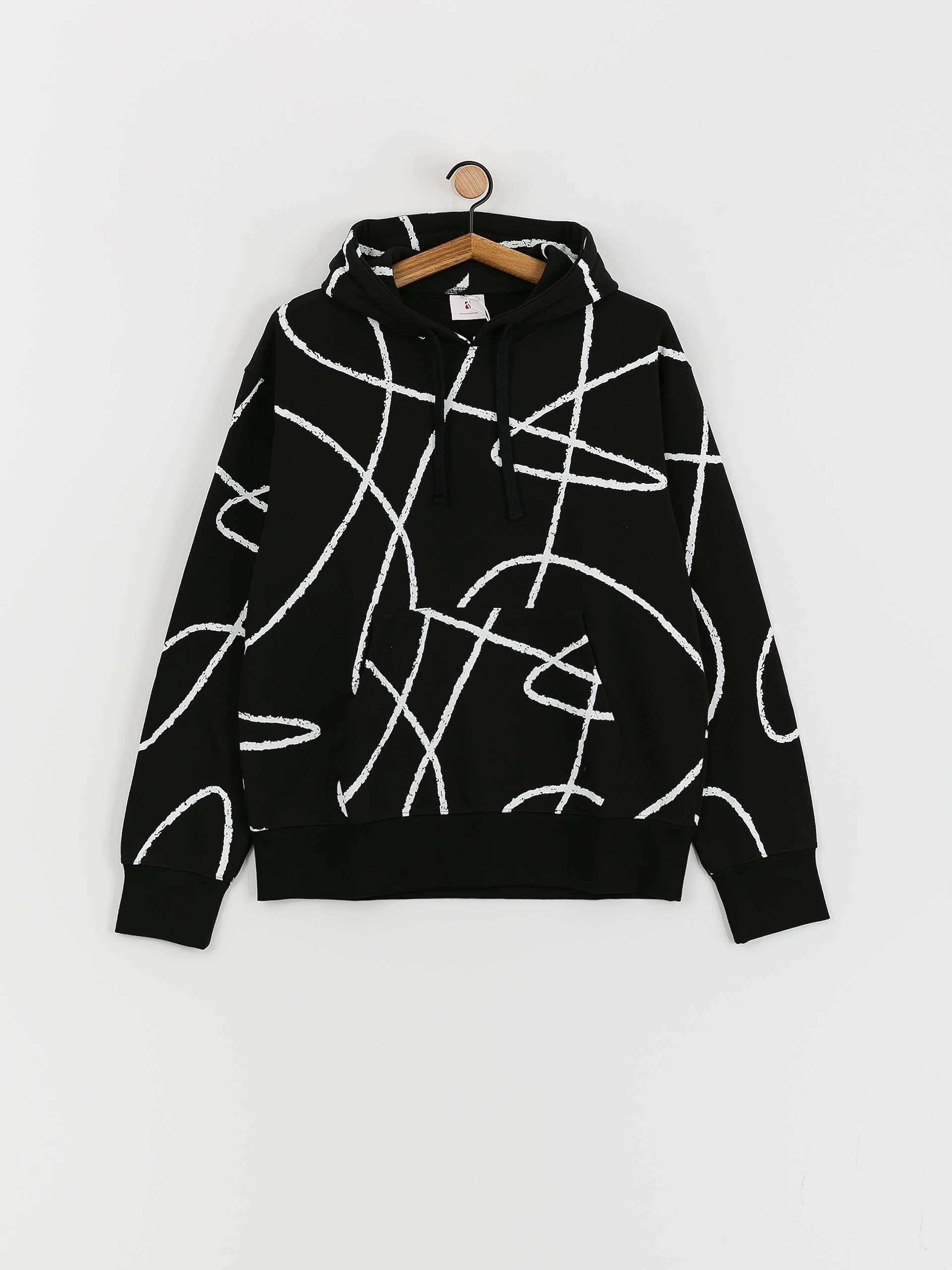 Bluza z kapturem Poetic Collective Doodle Pattern HD (black)