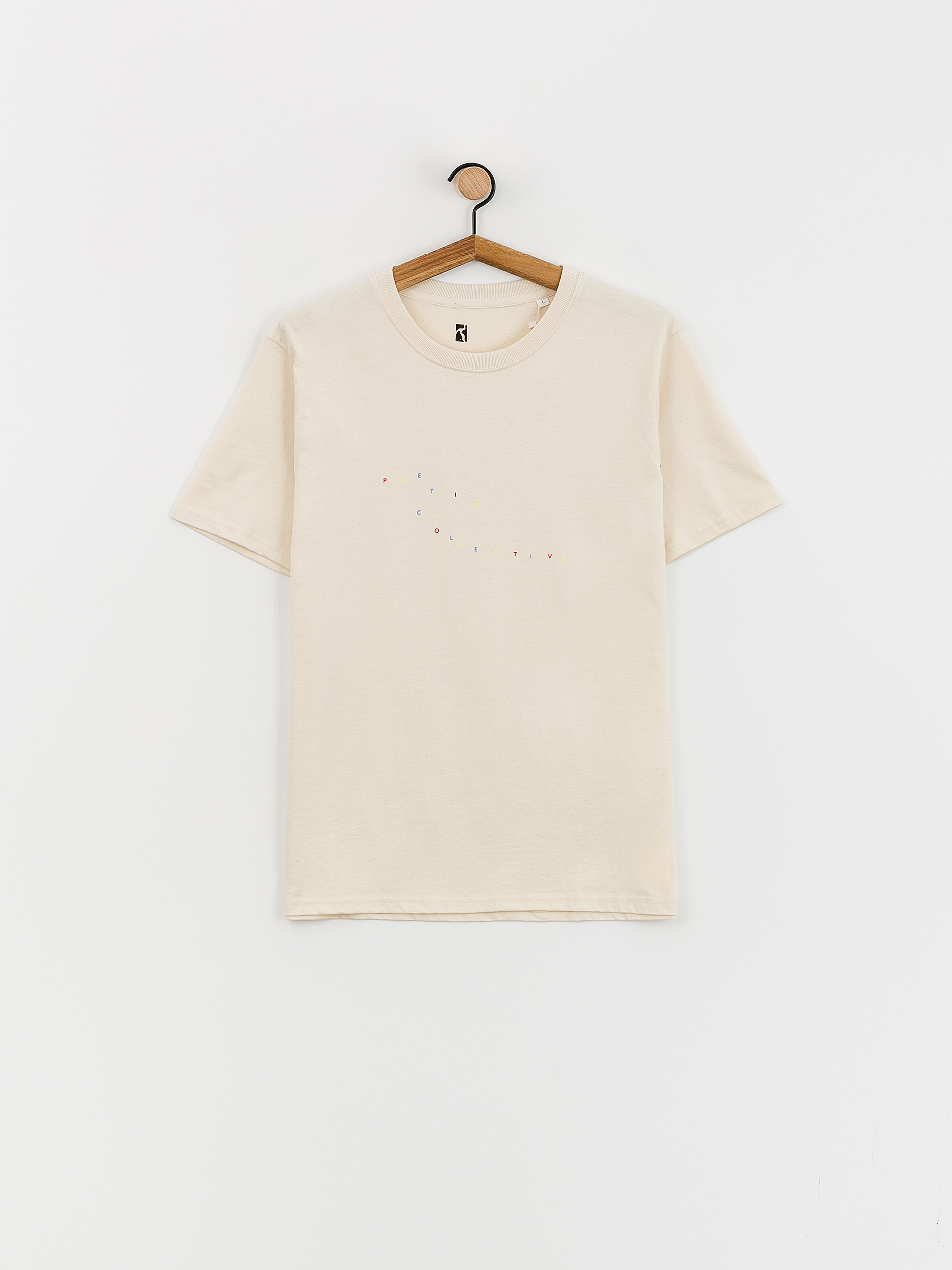 T-shirt Poetic Collective Color Logo (natural white)