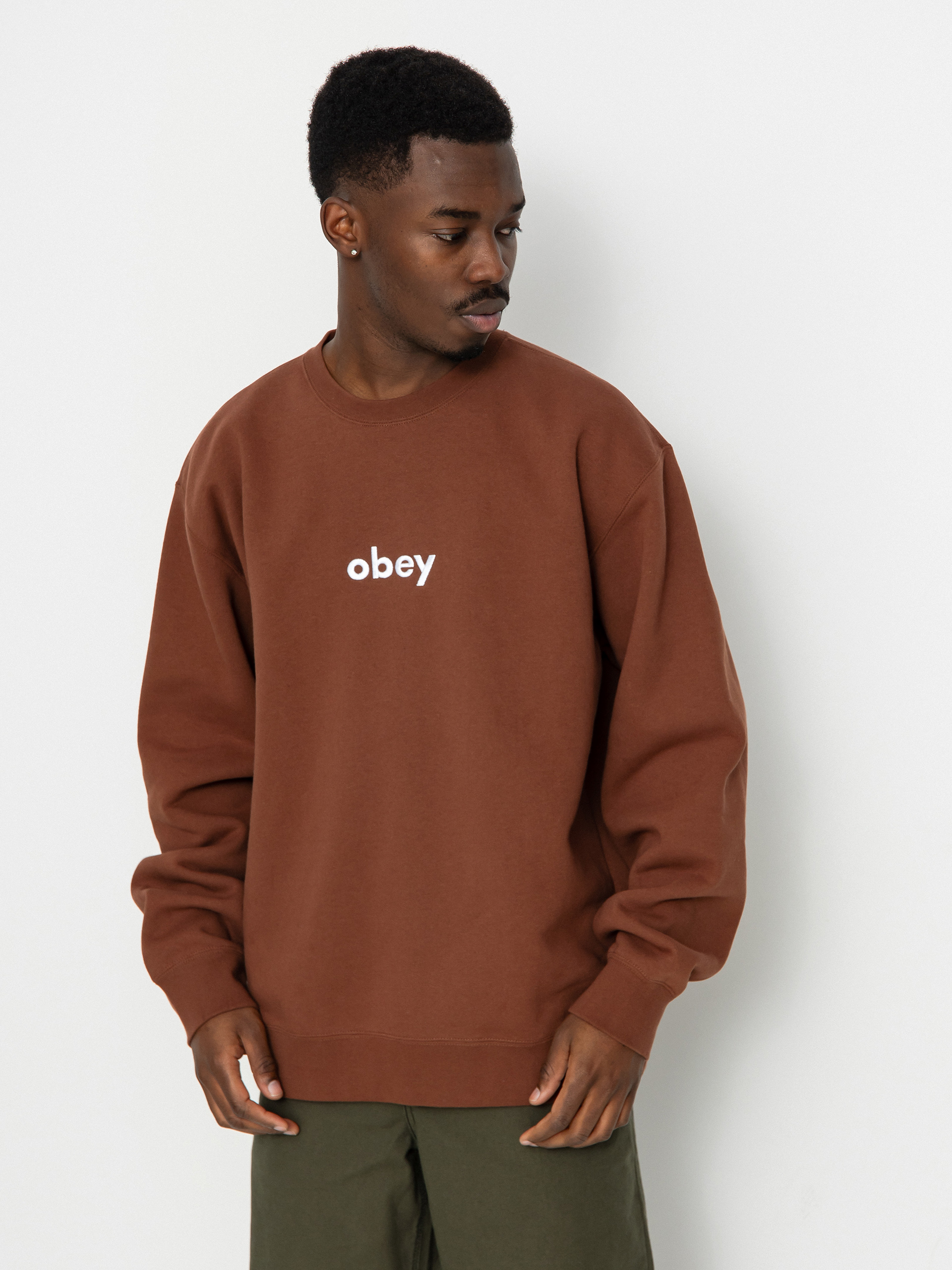 Bluza OBEY Lowercase (sepia)