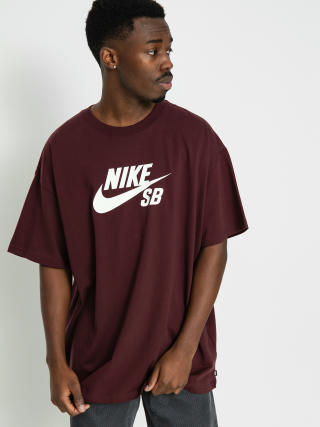 T-shirt Nike SB Logo HBR (burgundy crush/white)