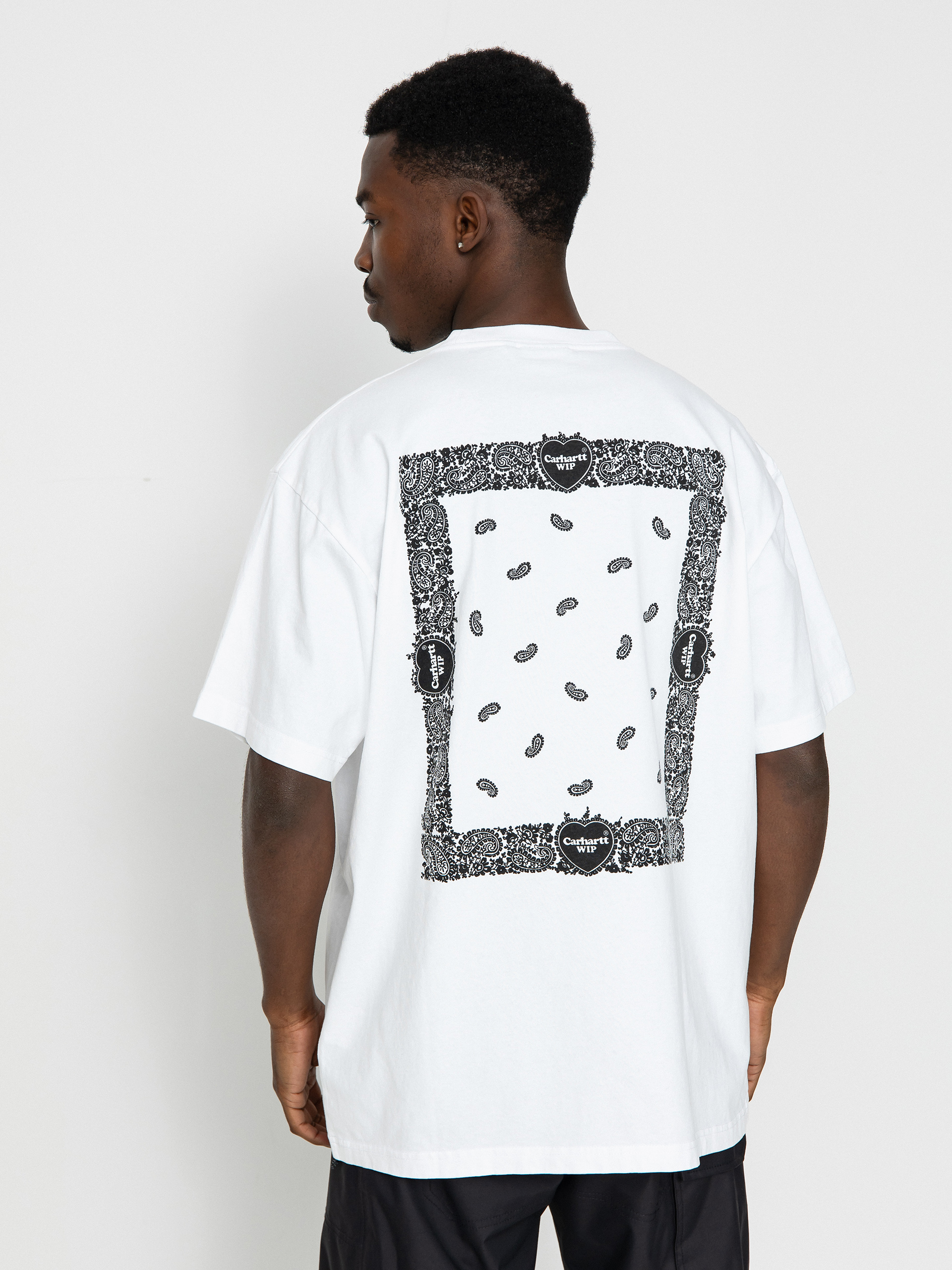 T-shirt Carhartt WIP Paisley (white/black)
