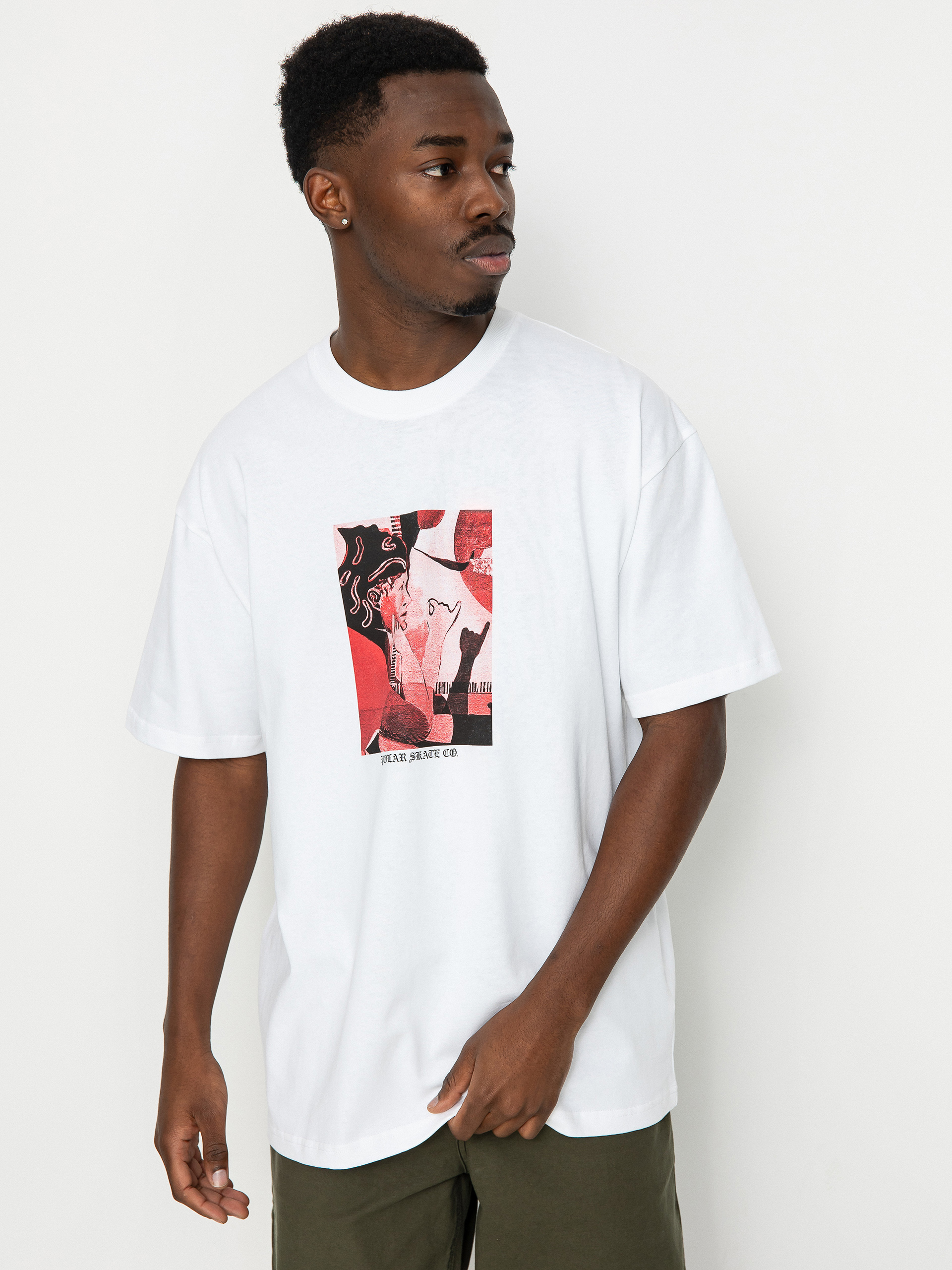 T-shirt Polar Skate Contact (white)