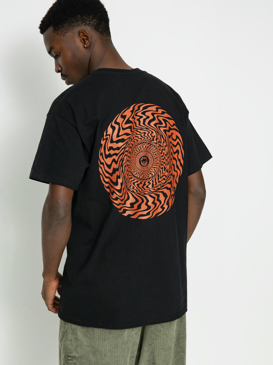 T-shirt Spitfire Swr Cls (black/brnt orange)