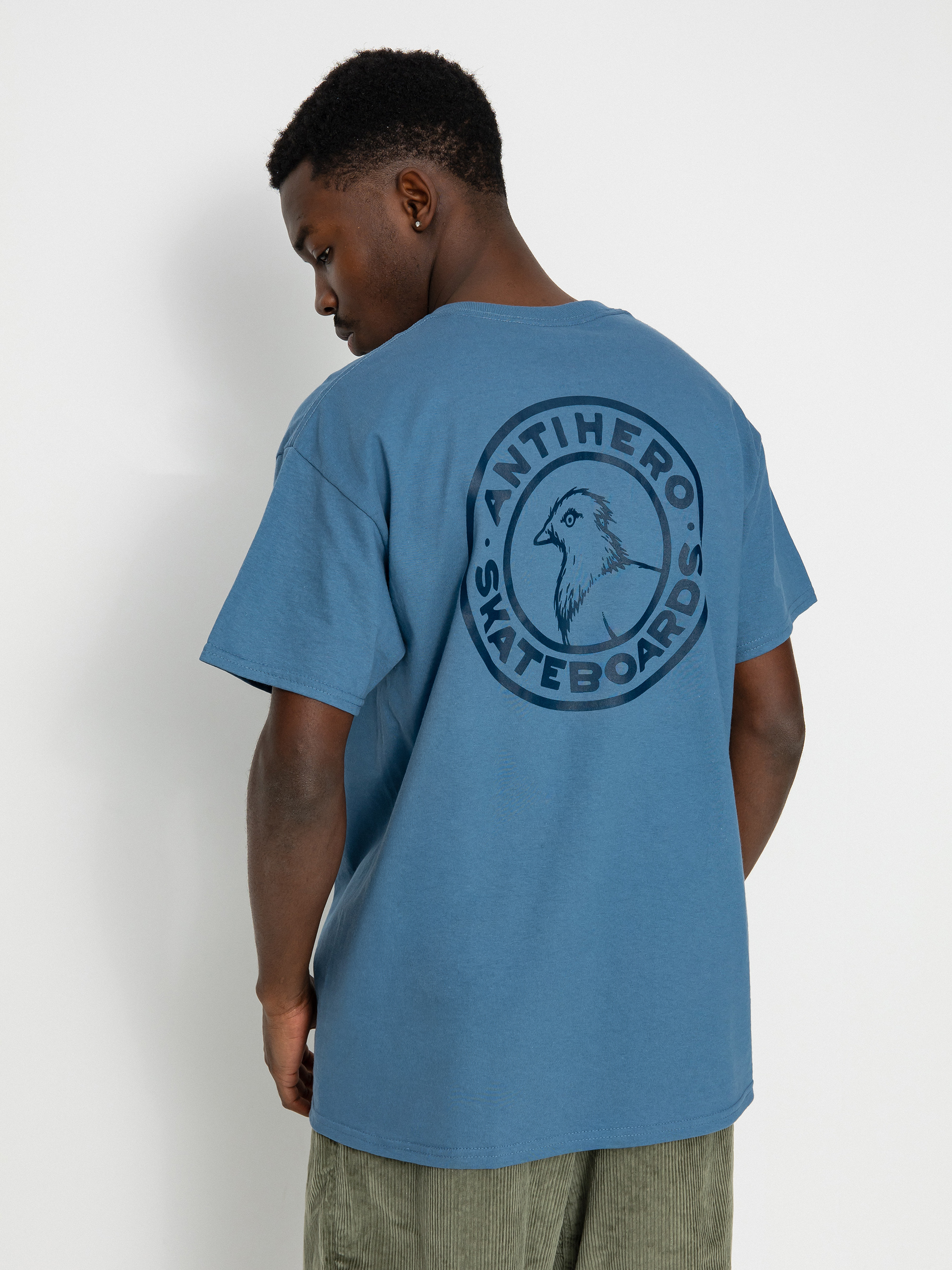 T-shirt Antihero Basic Pigeon Rnd Db (blue/navy)