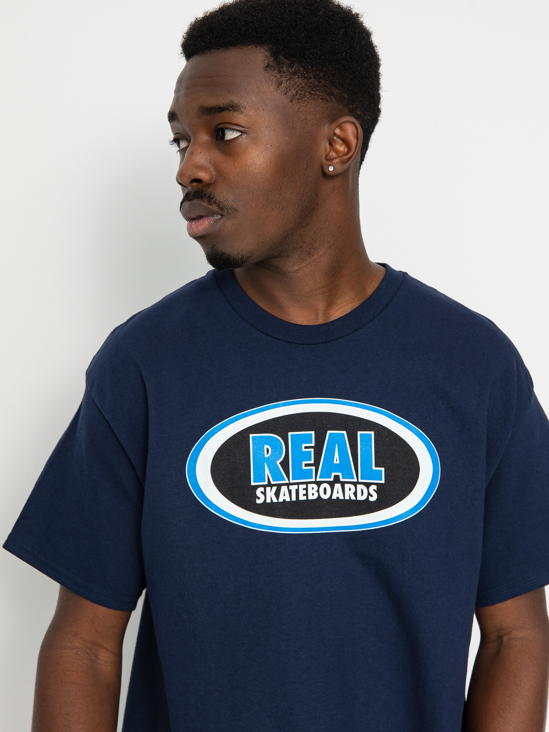 T-shirt Real Oval (navy/blue/black/white)